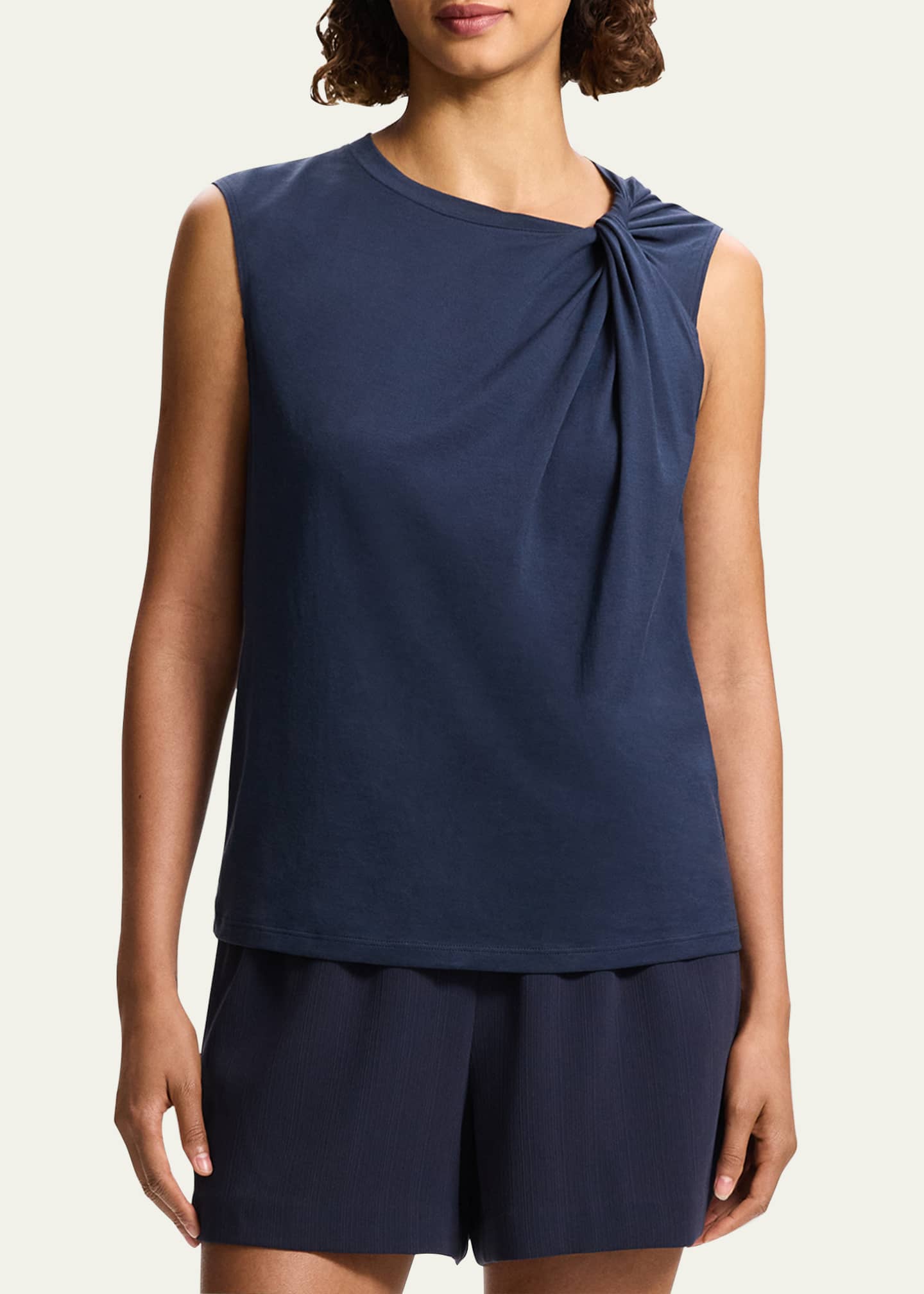 Theory Twisted Apex Pure Tank Top Image 4 of 5