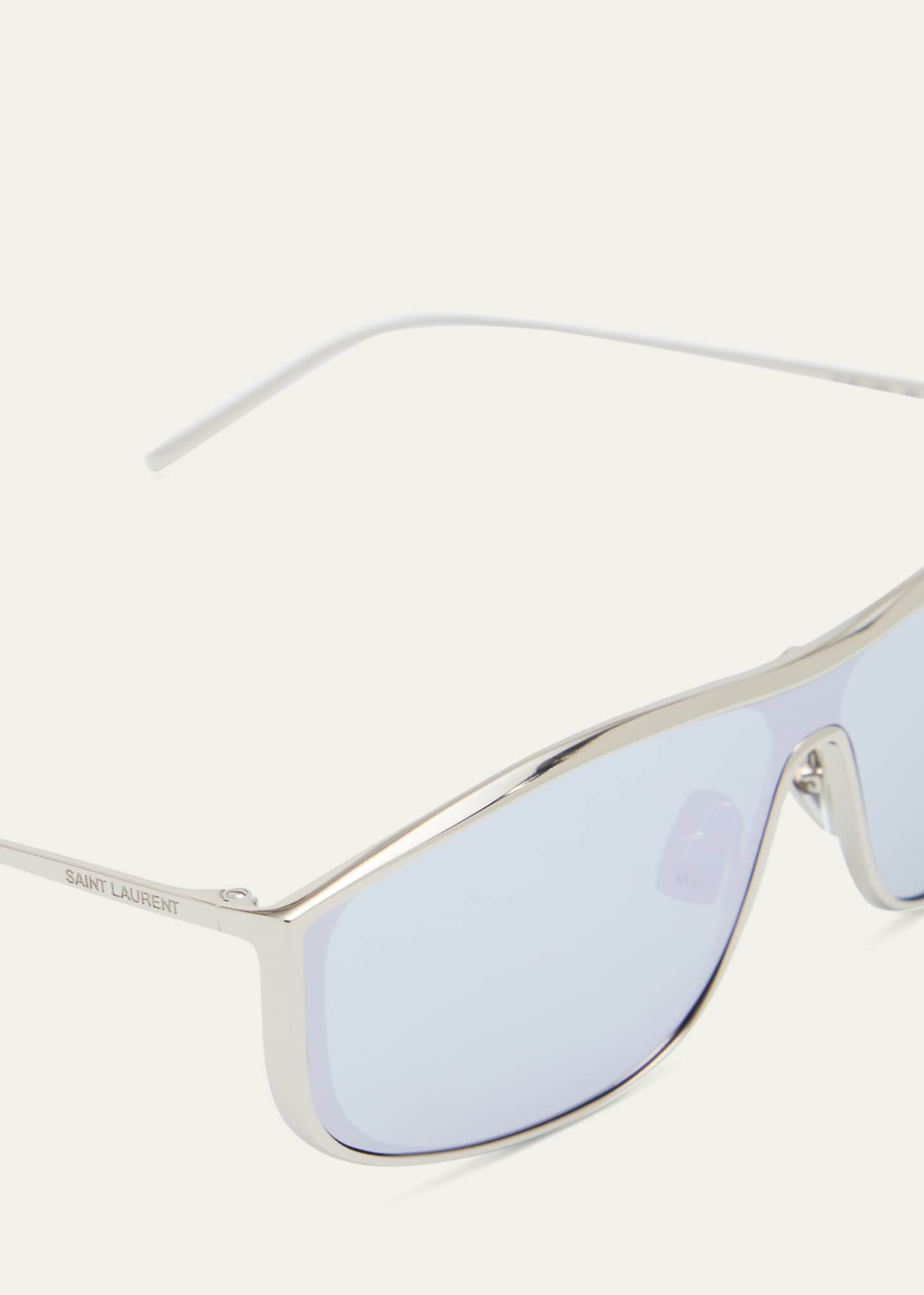 Saint Laurent Men's Sl 605 Metal Rectangle Sunglasses Image 4 of 5