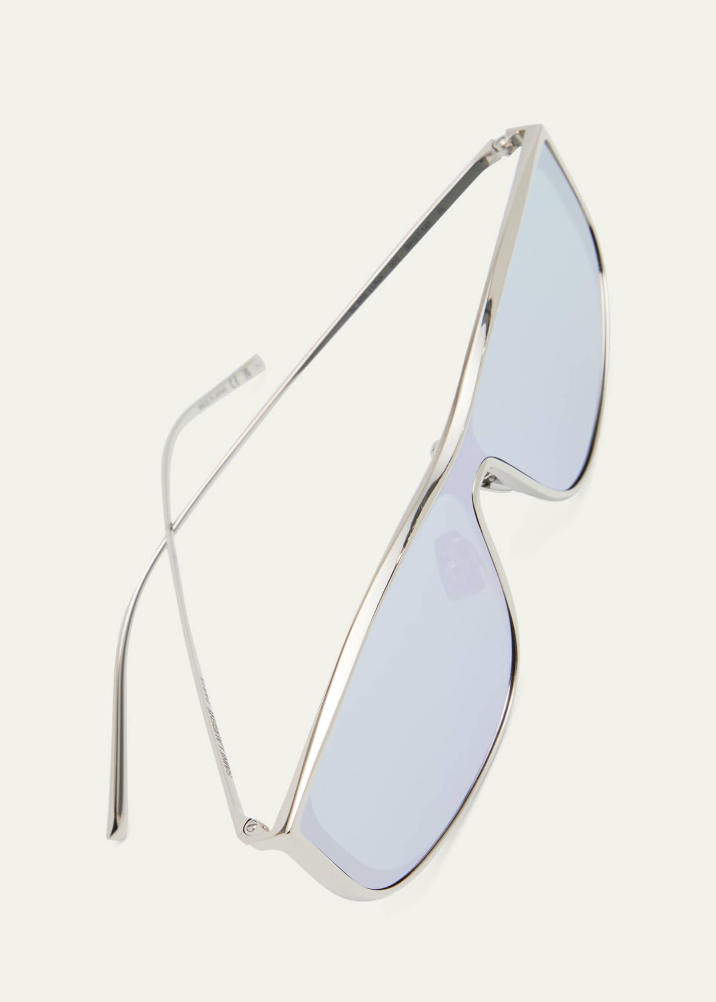 Saint Laurent Men's Sl 605 Metal Rectangle Sunglasses Image 5 of 5
