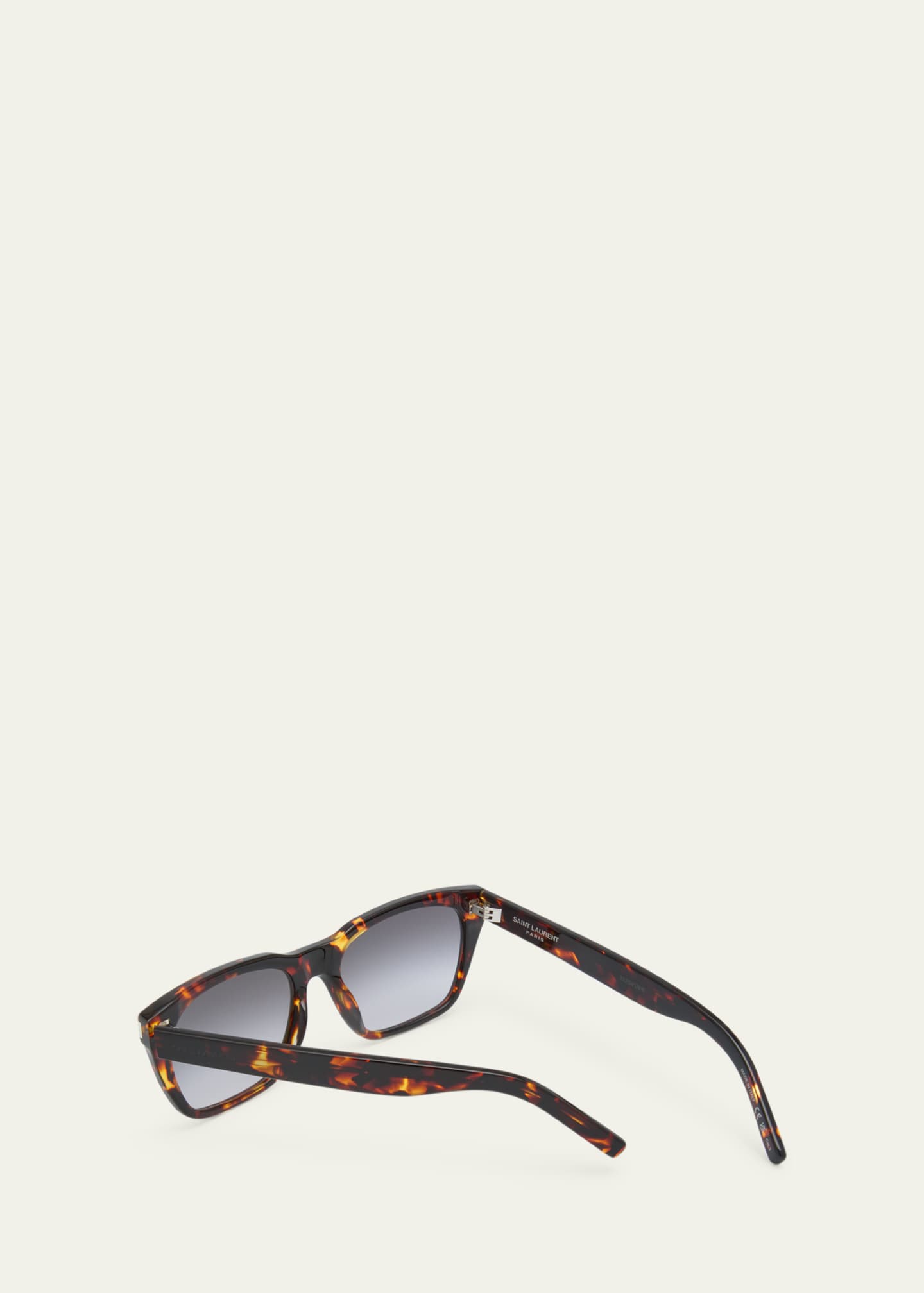 Saint Laurent Men's SL 5980 Acetate Rectangle Sunglasses Image 2 of 5