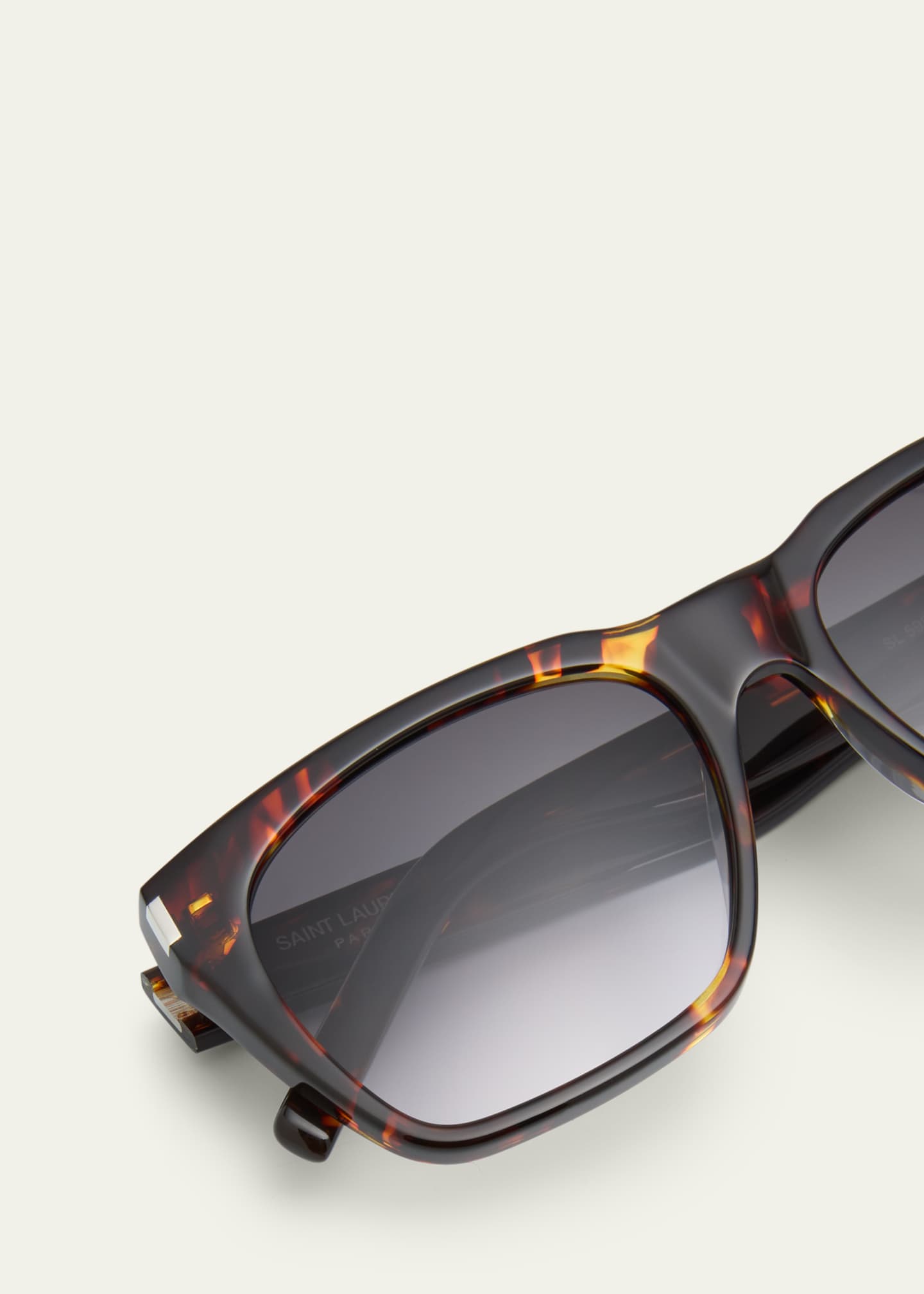 Saint Laurent Men's SL 5980 Acetate Rectangle Sunglasses Image 5 of 5