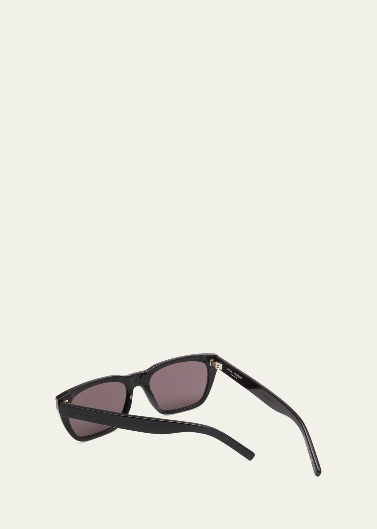 Saint Laurent Men's SL 5980 Acetate Rectangle Sunglasses Image 2 of 5