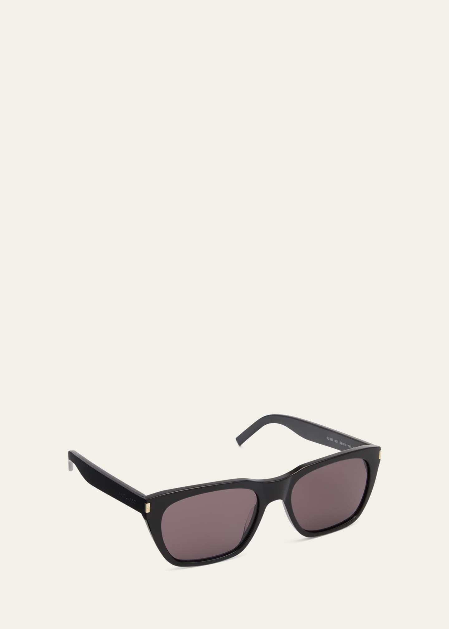 Saint Laurent Men's SL 5980 Acetate Rectangle Sunglasses Image 3 of 5