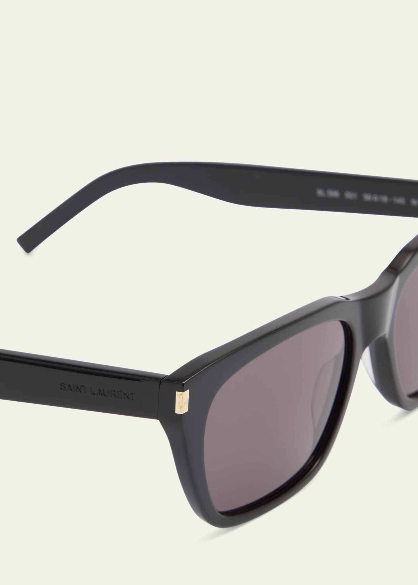 Saint Laurent Men's SL 5980 Acetate Rectangle Sunglasses Image 4 of 5