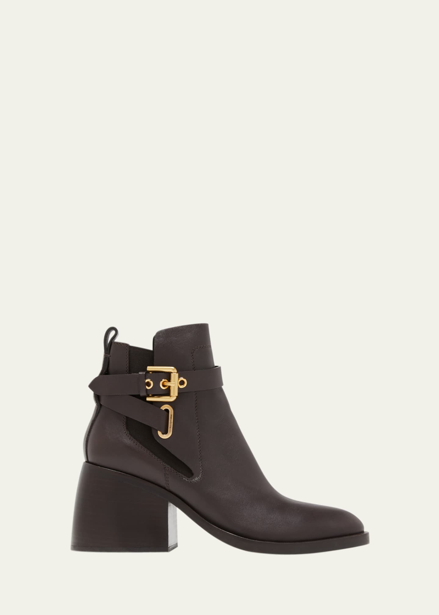 See by Chloe Averi Leather Buckle Ankle Boots - Bergdorf Goodman