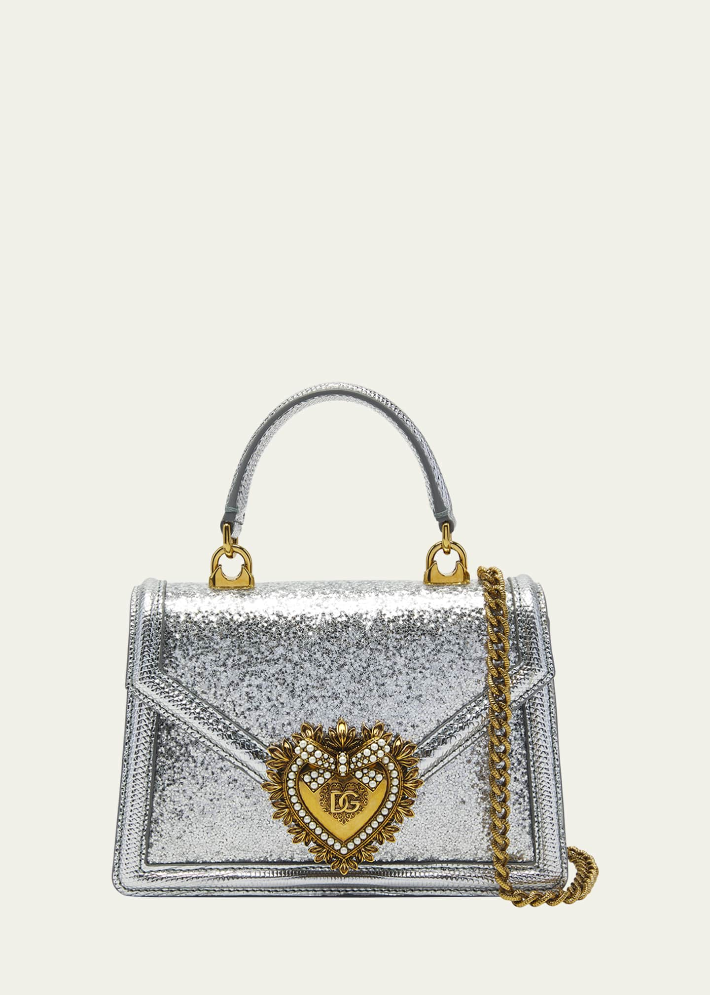 Dolce & Gabbana Devotion Mini Leather Top-Handle Bag