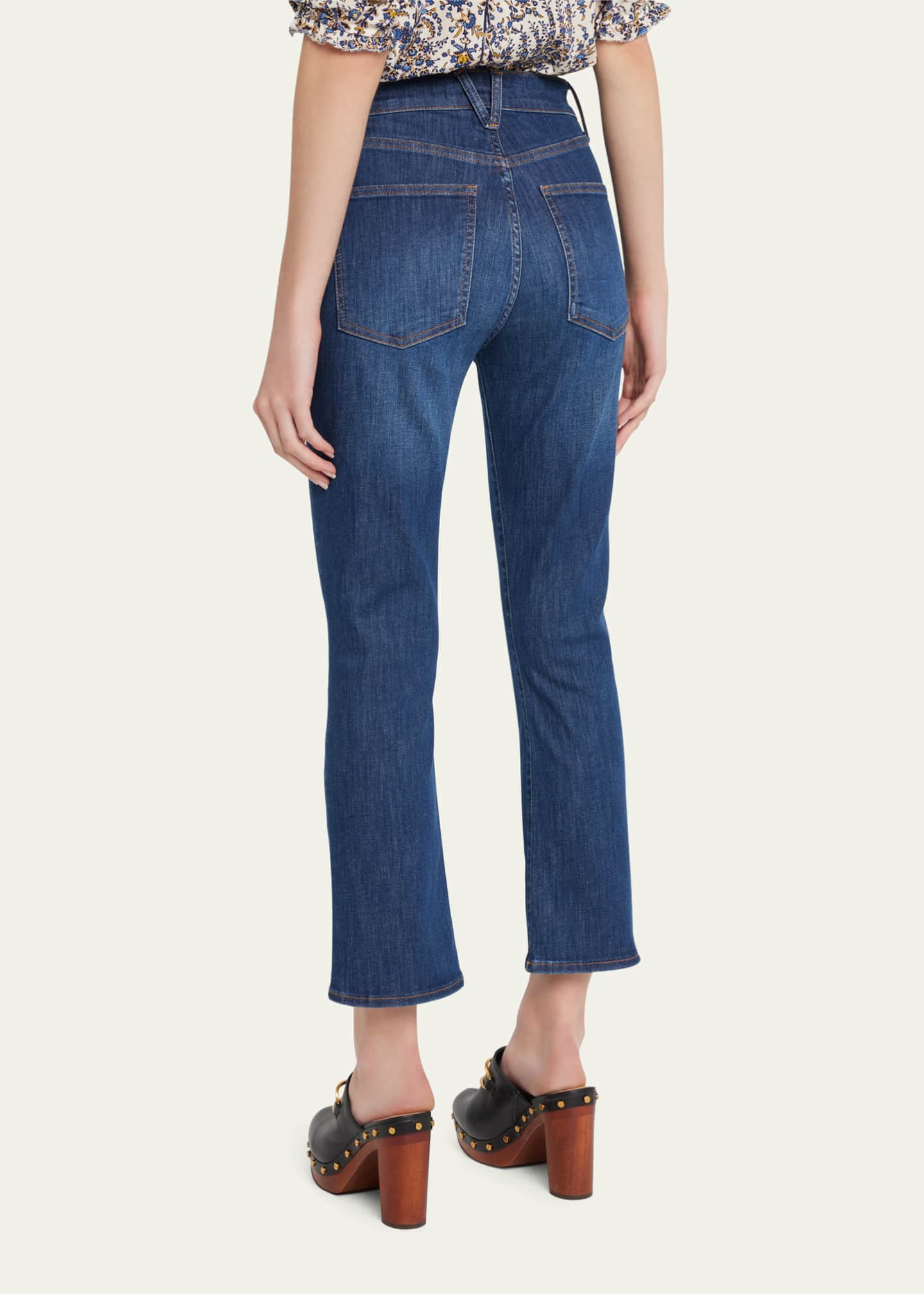 Veronica Beard Carly Kick Flare Ankle Jeans Image 3 of 5