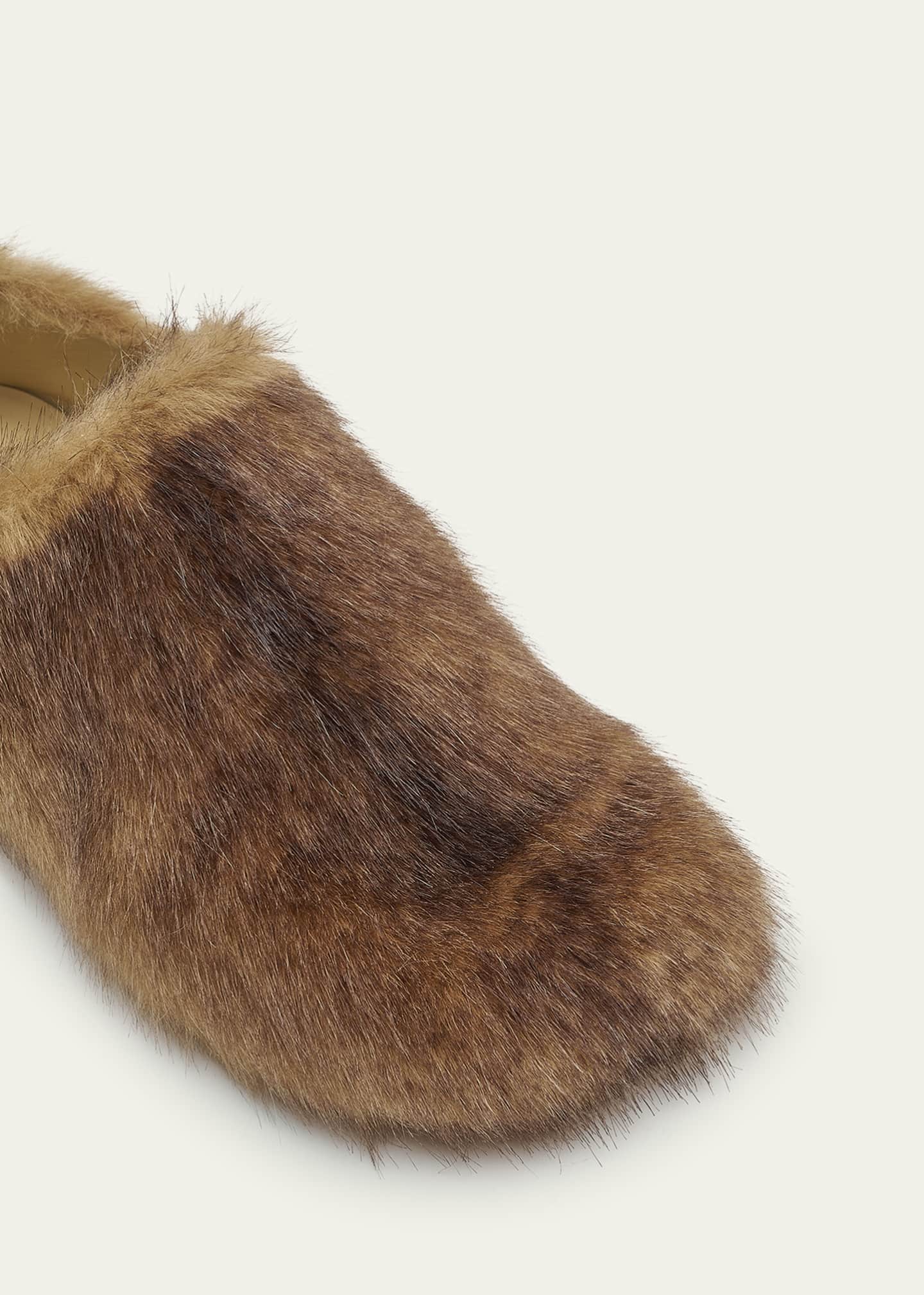 Mens real fur slippers shop