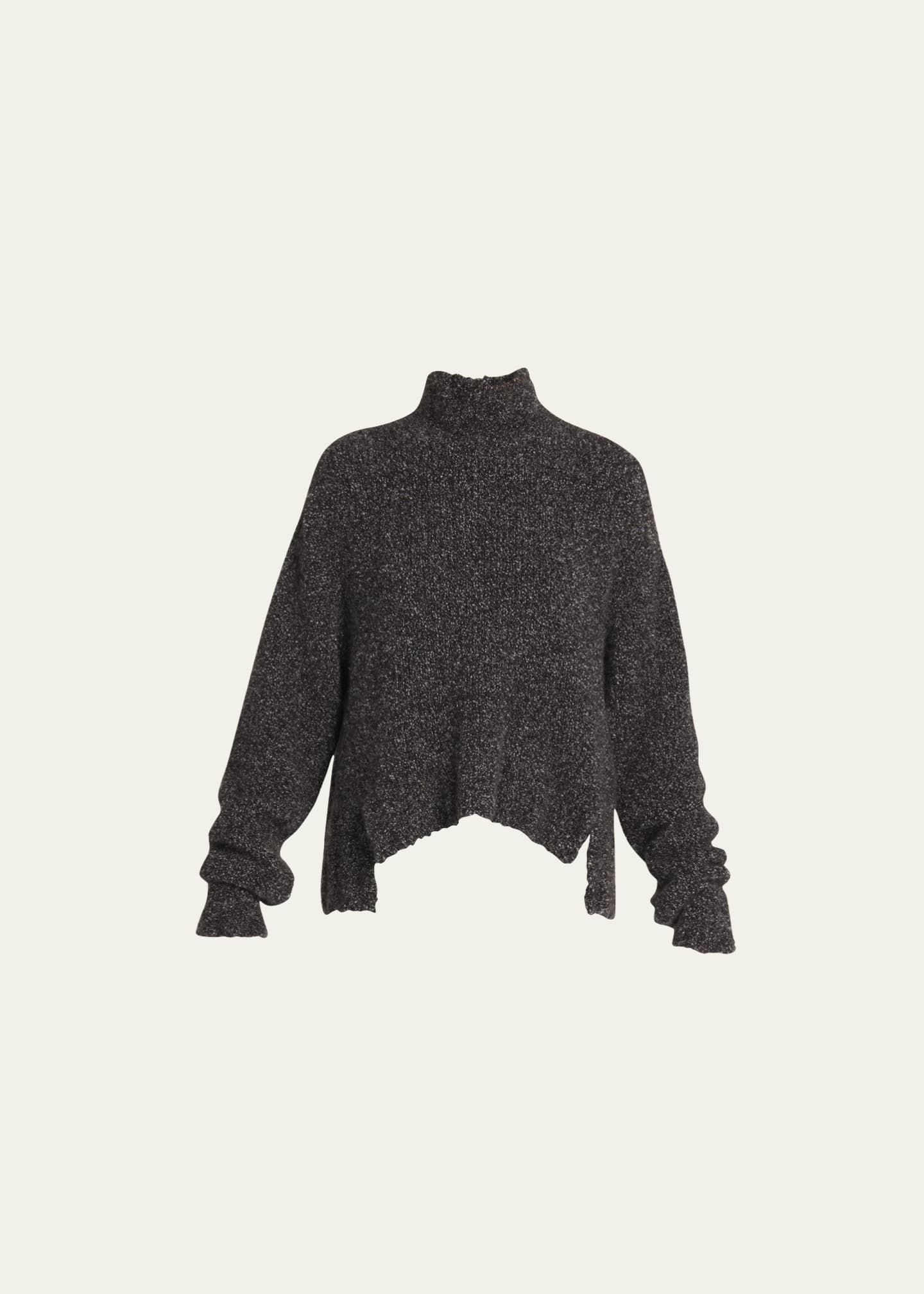 Giorgio Armani Cashmere Blend Boucle Turtleneck Sweater - Bergdorf Goodman