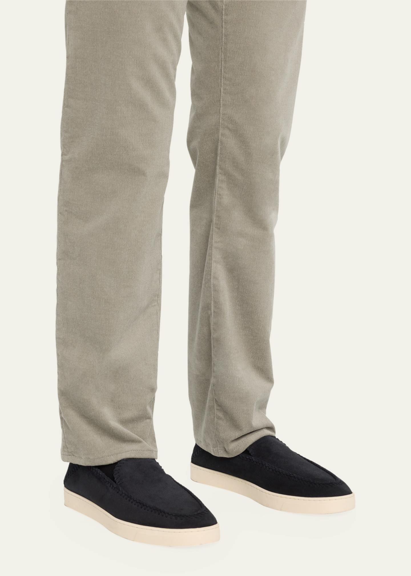 Giorgio Armani Men's Suede Sneaker-Sole Loafers - Bergdorf Goodman