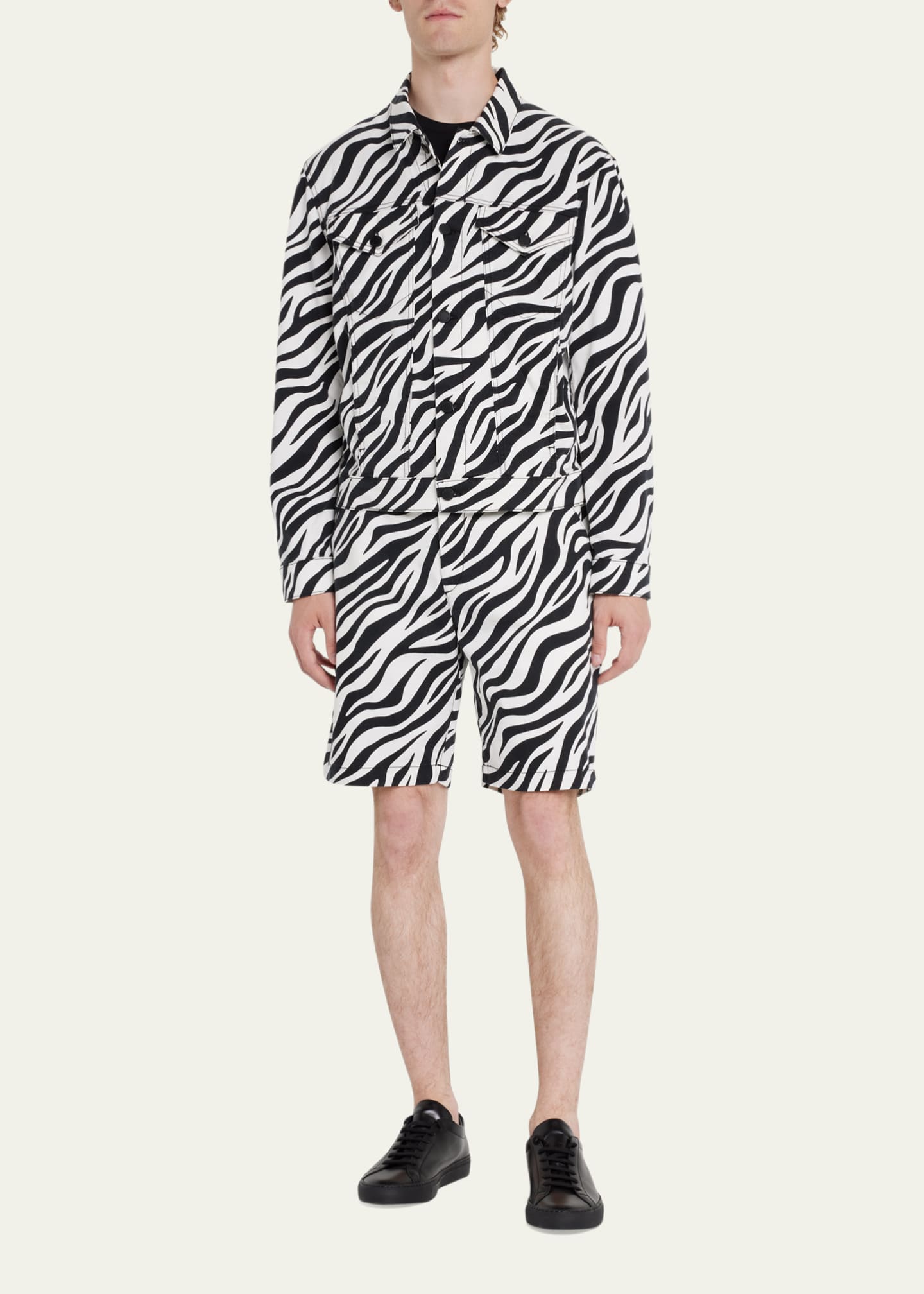 Zebra print jacket mens cheap