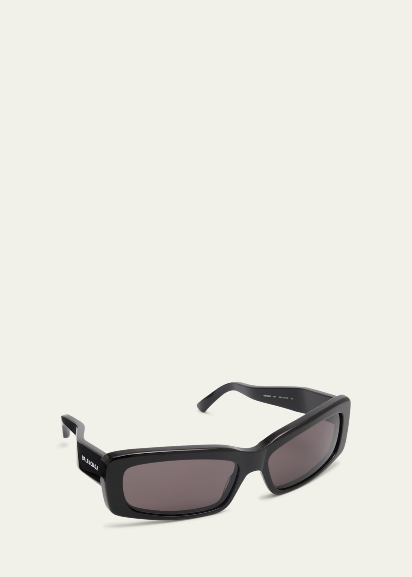 Balenciaga rim 2025 rectangle sunglasses