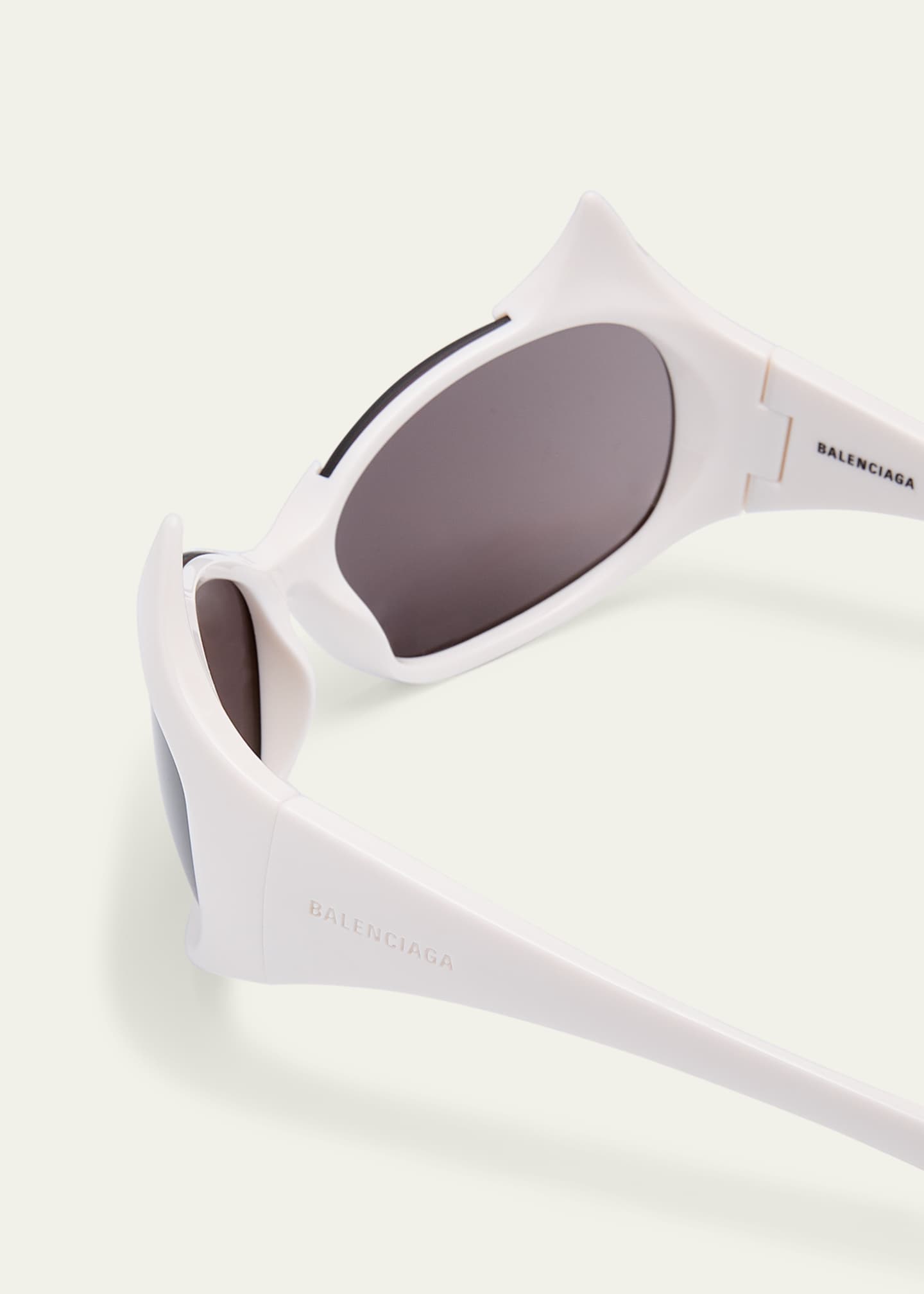 Balenciaga Gotham Injected Nylon Wrap Sunglasses - Bergdorf Goodman