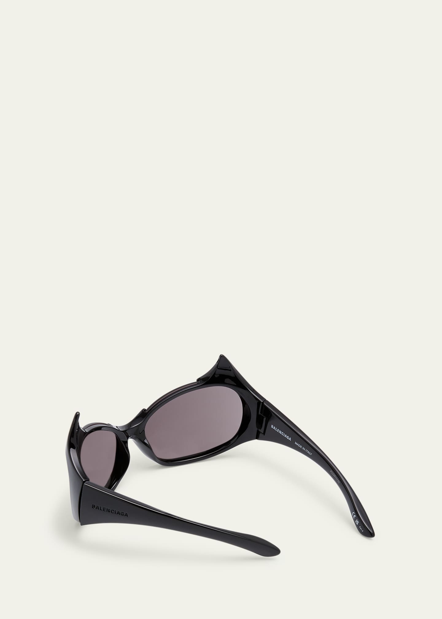 Balenciaga Gotham Injected Nylon Wrap Sunglasses - Bergdorf Goodman