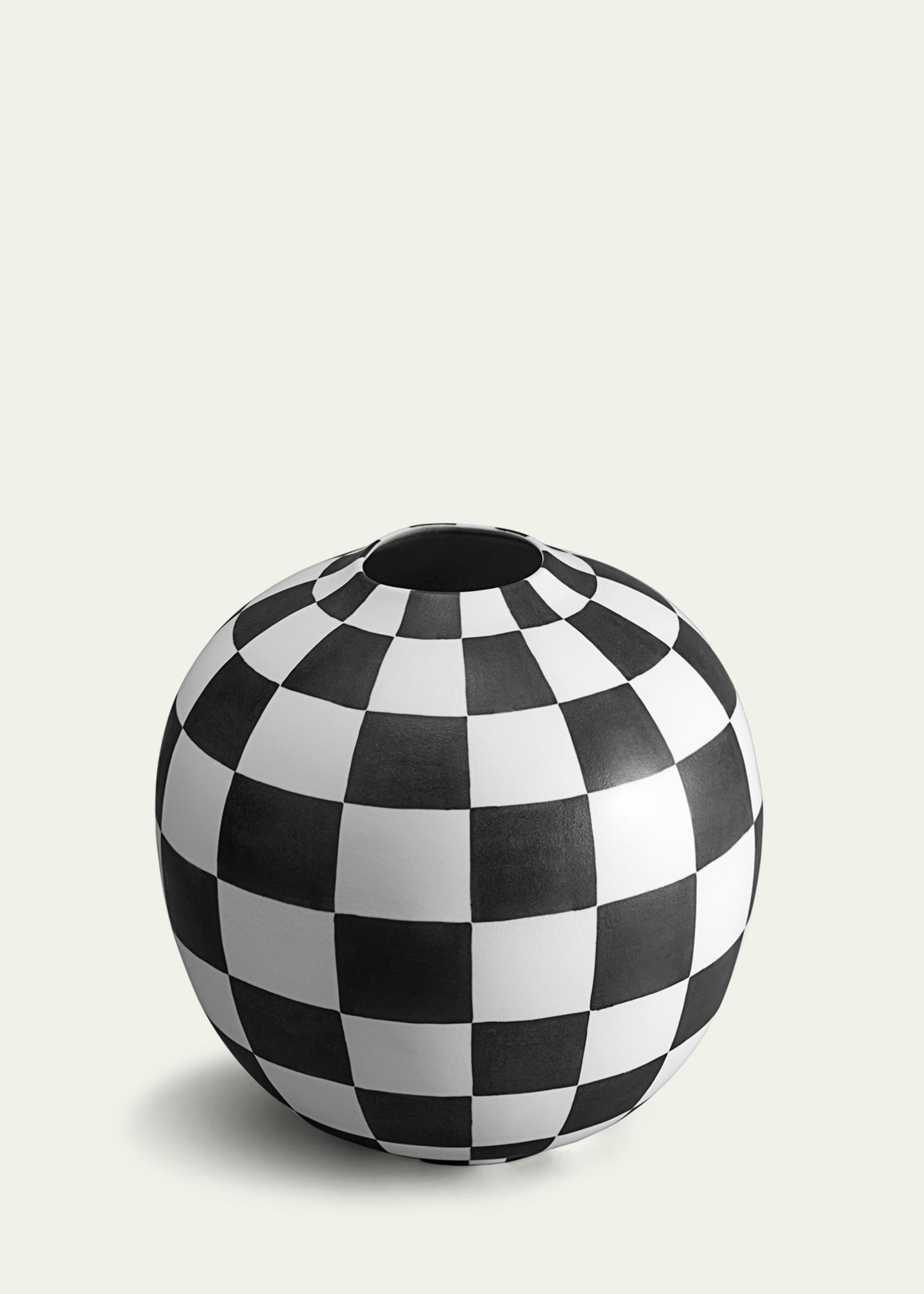L'Objet Large Damier Vase - Bergdorf Goodman