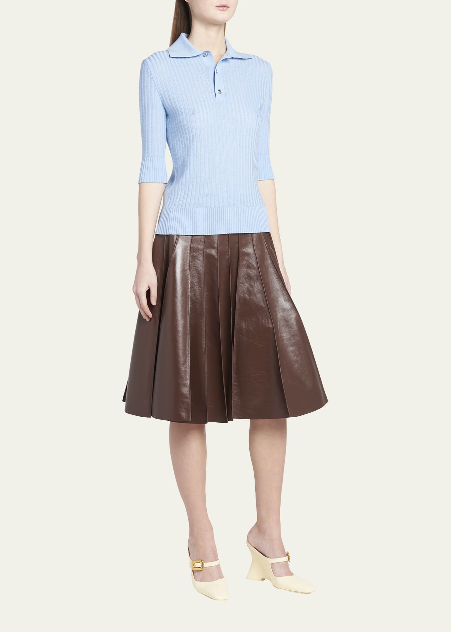 Bottega Comet Mary Jane Wedge Pumps Bergdorf Goodman