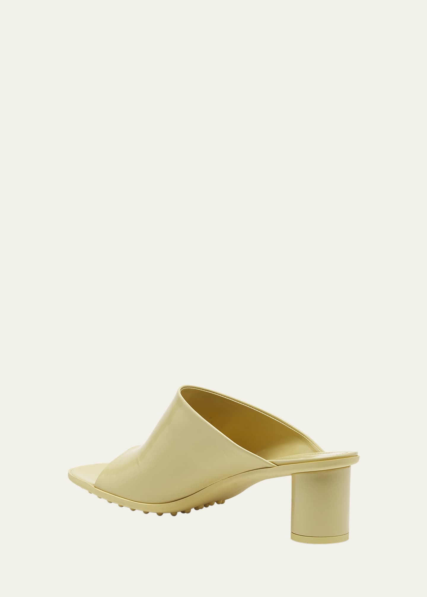 Bottega Veneta Atomic Leather Cylinder-Heel Mules - Bergdorf