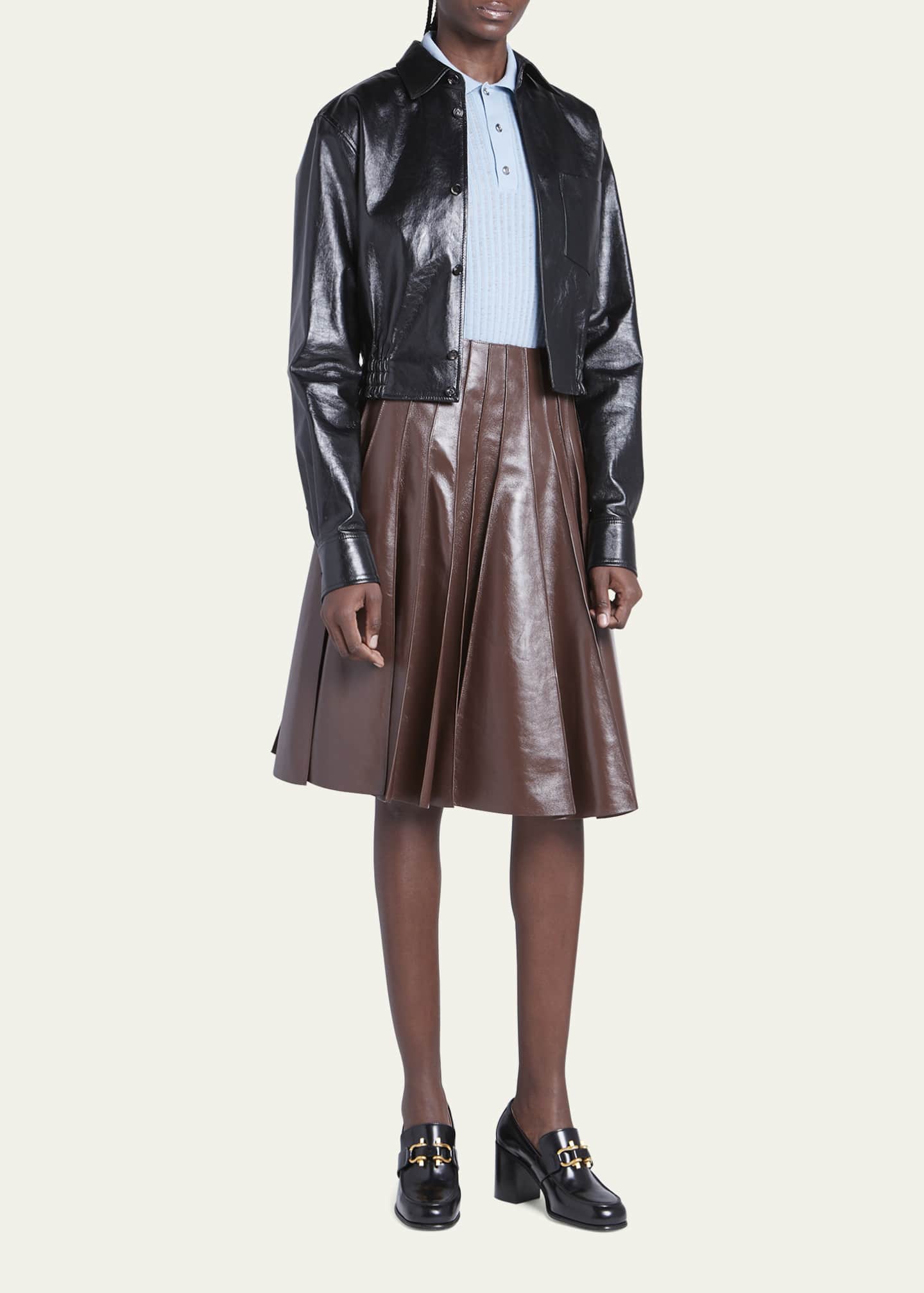 Monsieur Calfskin Leather Bit Pumps
