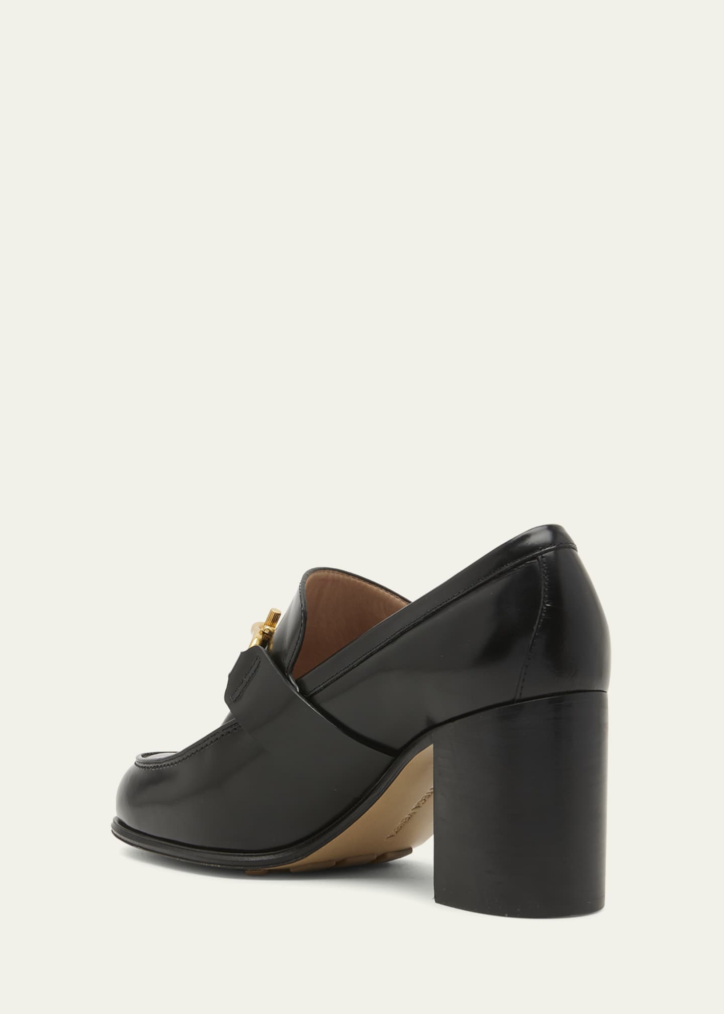 Monsieur Calfskin Leather Bit Pumps