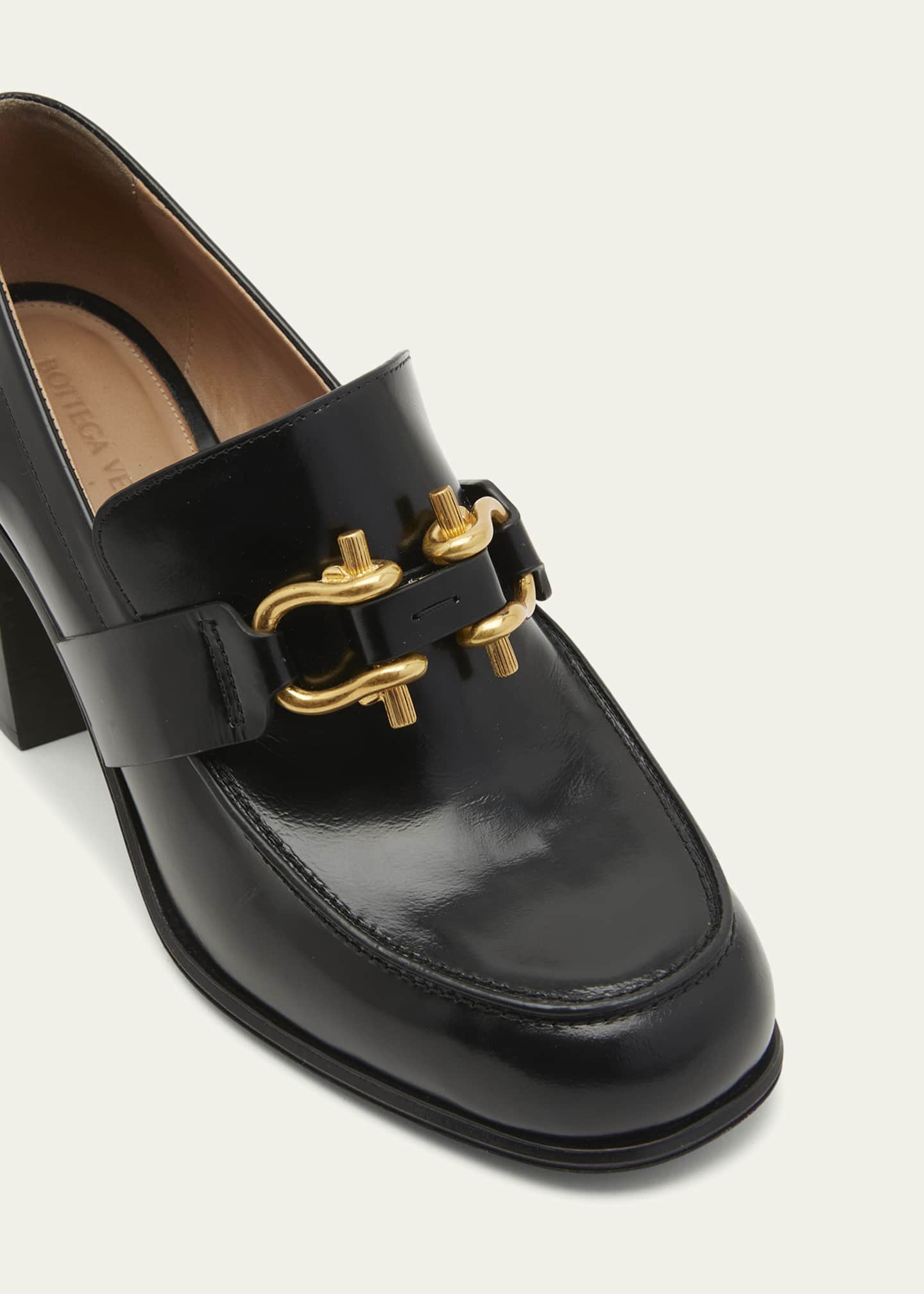 Monsieur Calfskin Leather Bit Pumps