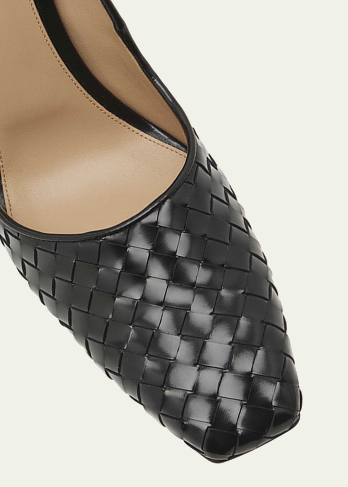 Bottega Veneta Comet Woven Leather Wedge Pumps