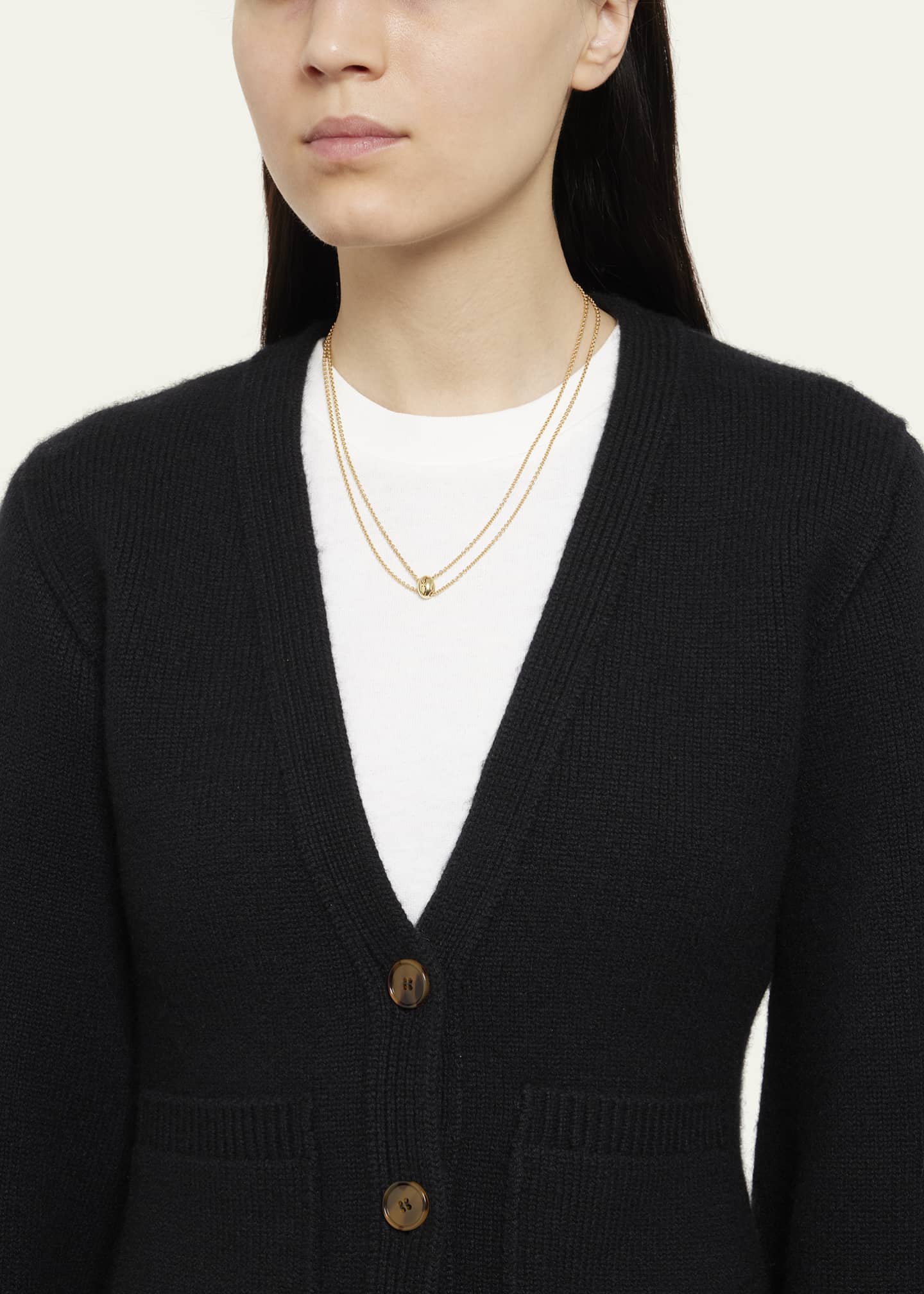 Paul Morelli 18K Yellow Gold Meditation Bell Slider Chain, 36"L Image 2 of 4
