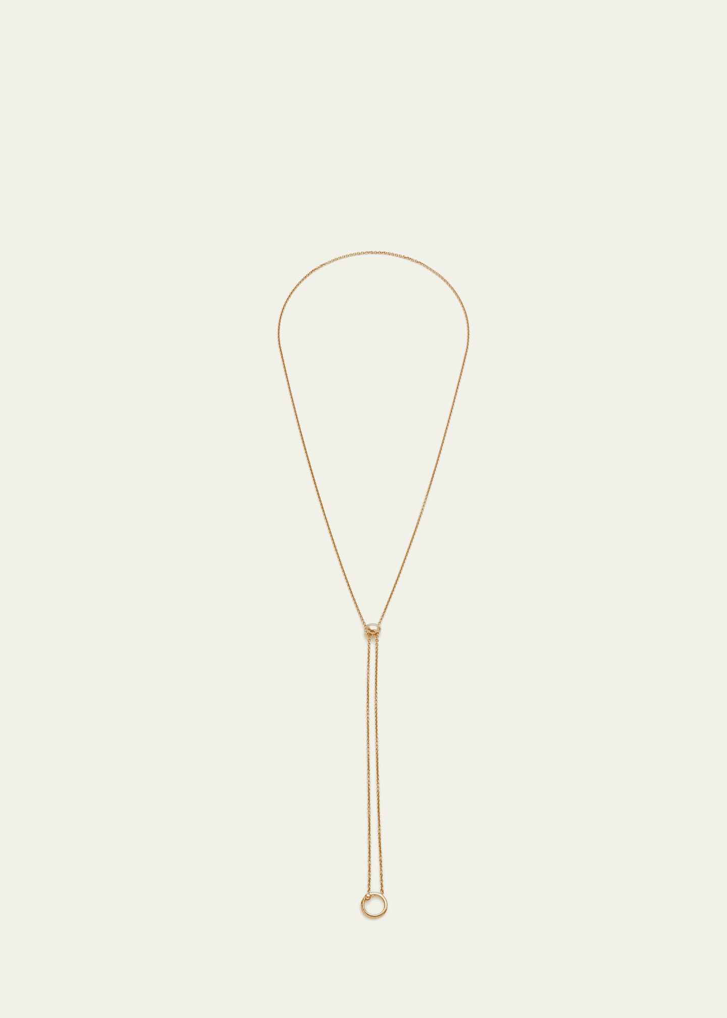Paul Morelli 18K Yellow Gold Meditation Bell Slider Chain, 36"L Image 3 of 4