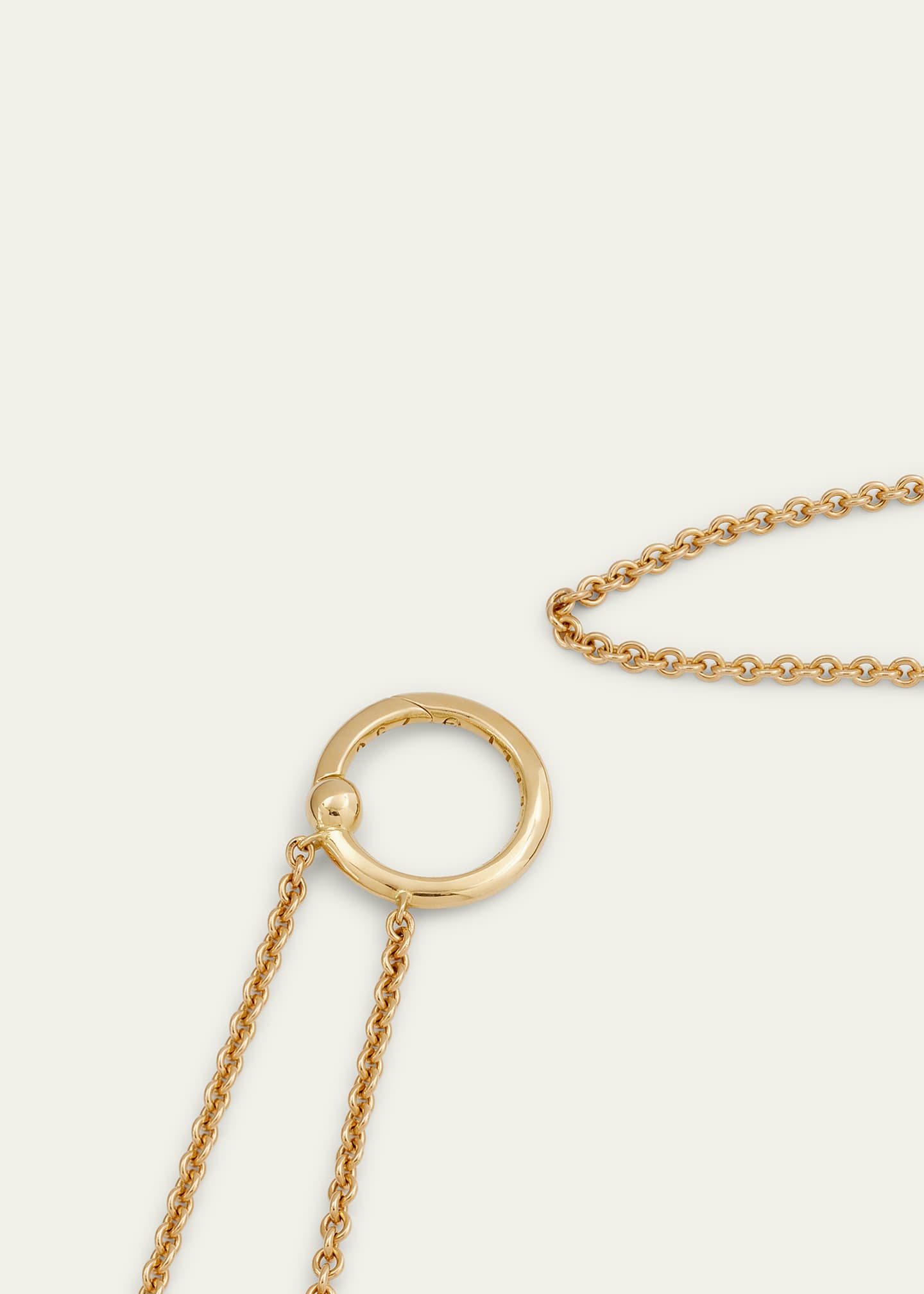 Paul Morelli 18K Yellow Gold Meditation Bell Slider Chain, 36"L Image 4 of 4