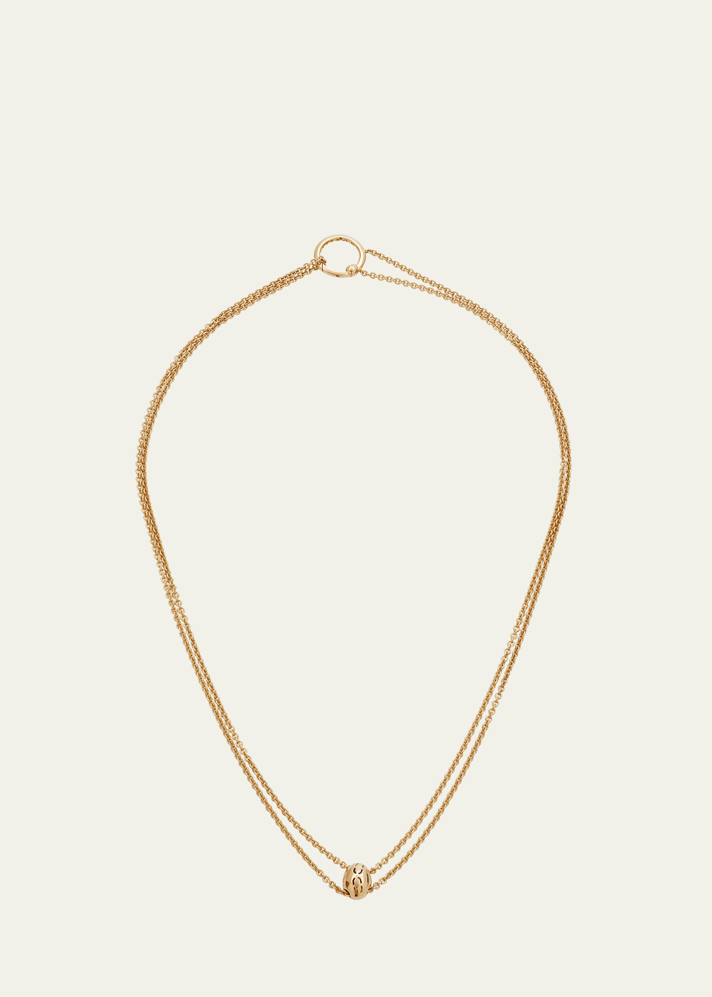 Paul Morelli 18K Yellow Gold Meditation Bell Slider Chain, 36"L Image 1 of 4