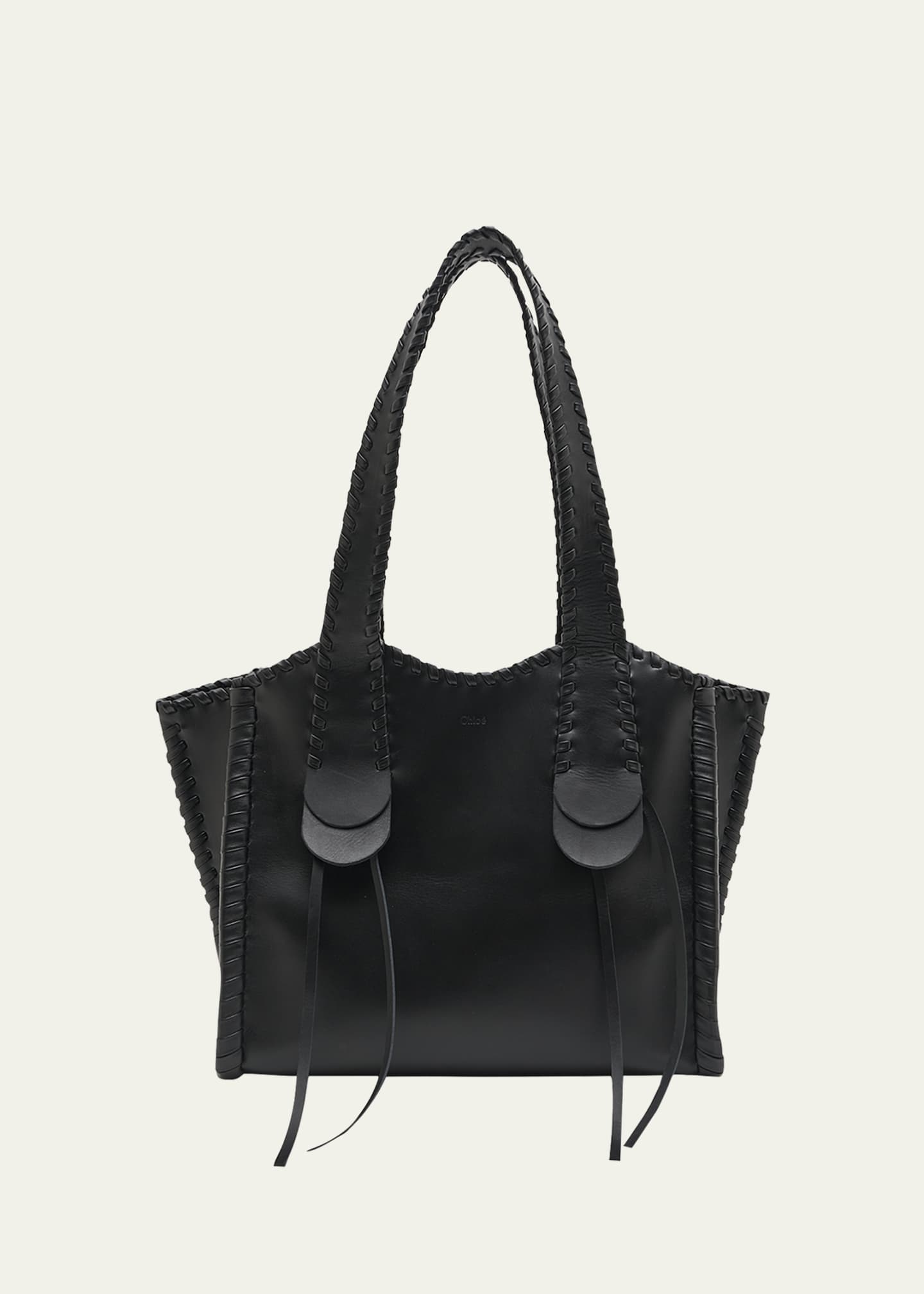 Small Mony Leather Top Handle Bag