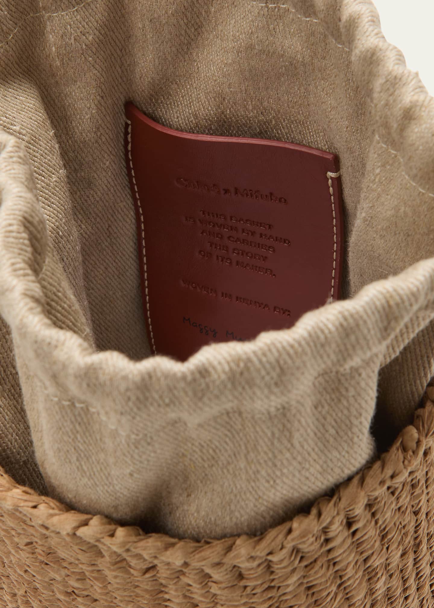 Chloe Woody Small Mifuko Basket Bag with Logo Webbing Image 4 of 5