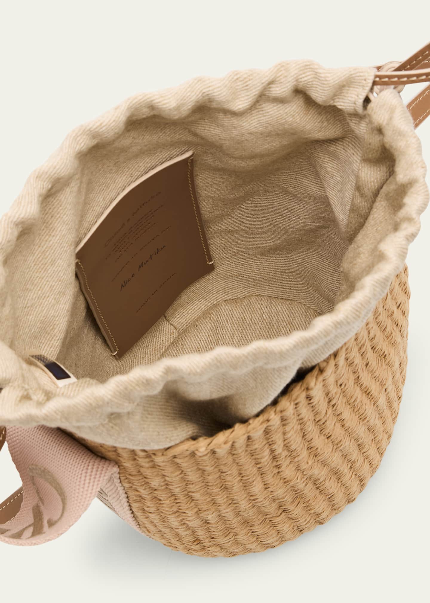 Chloe Woody Small Mifuko Basket Bag with Logo Webbing Image 4 of 6