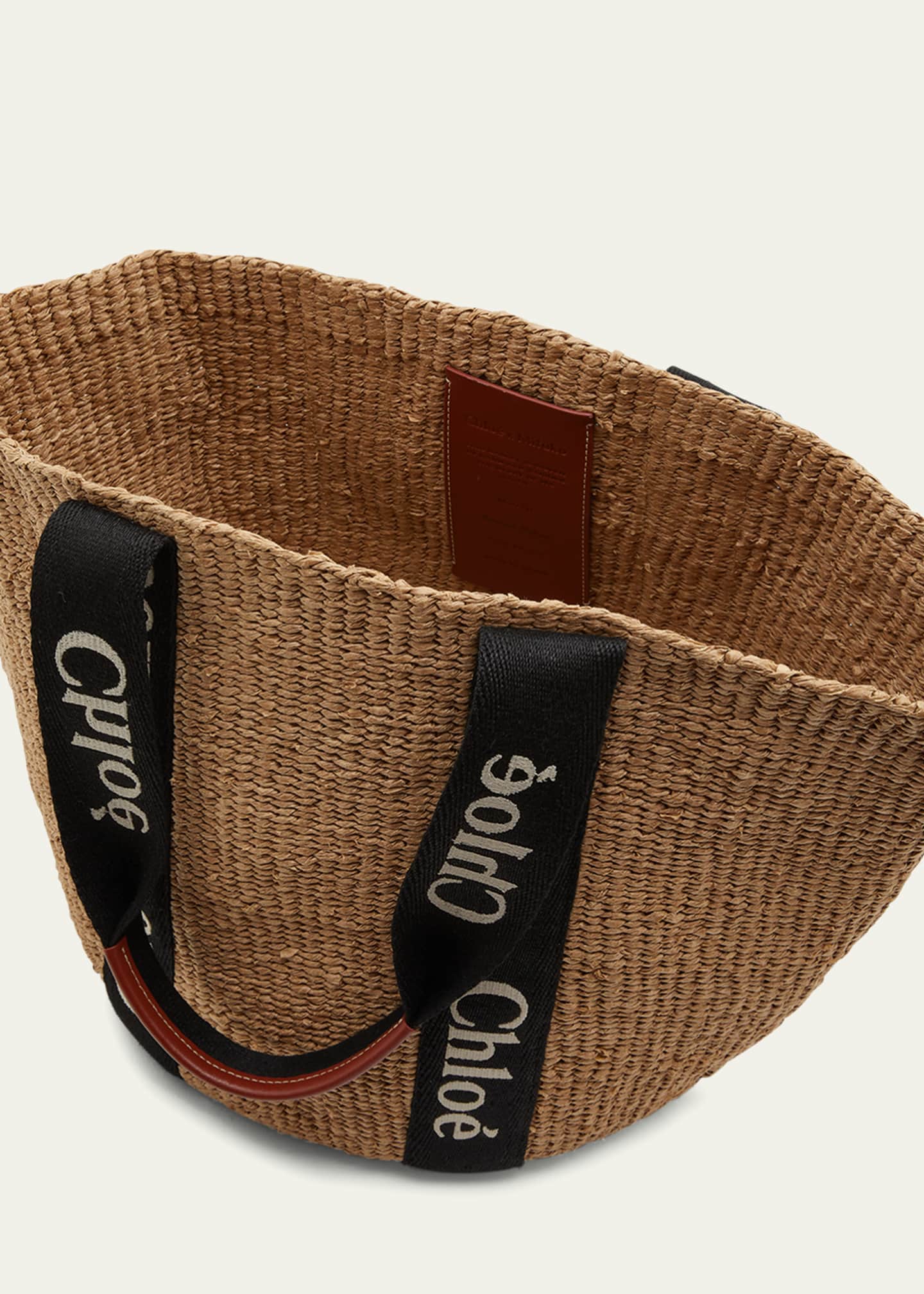 Chloe Woody Large Mifuko Basket Bag with Logo Webbing Image 4 of 5