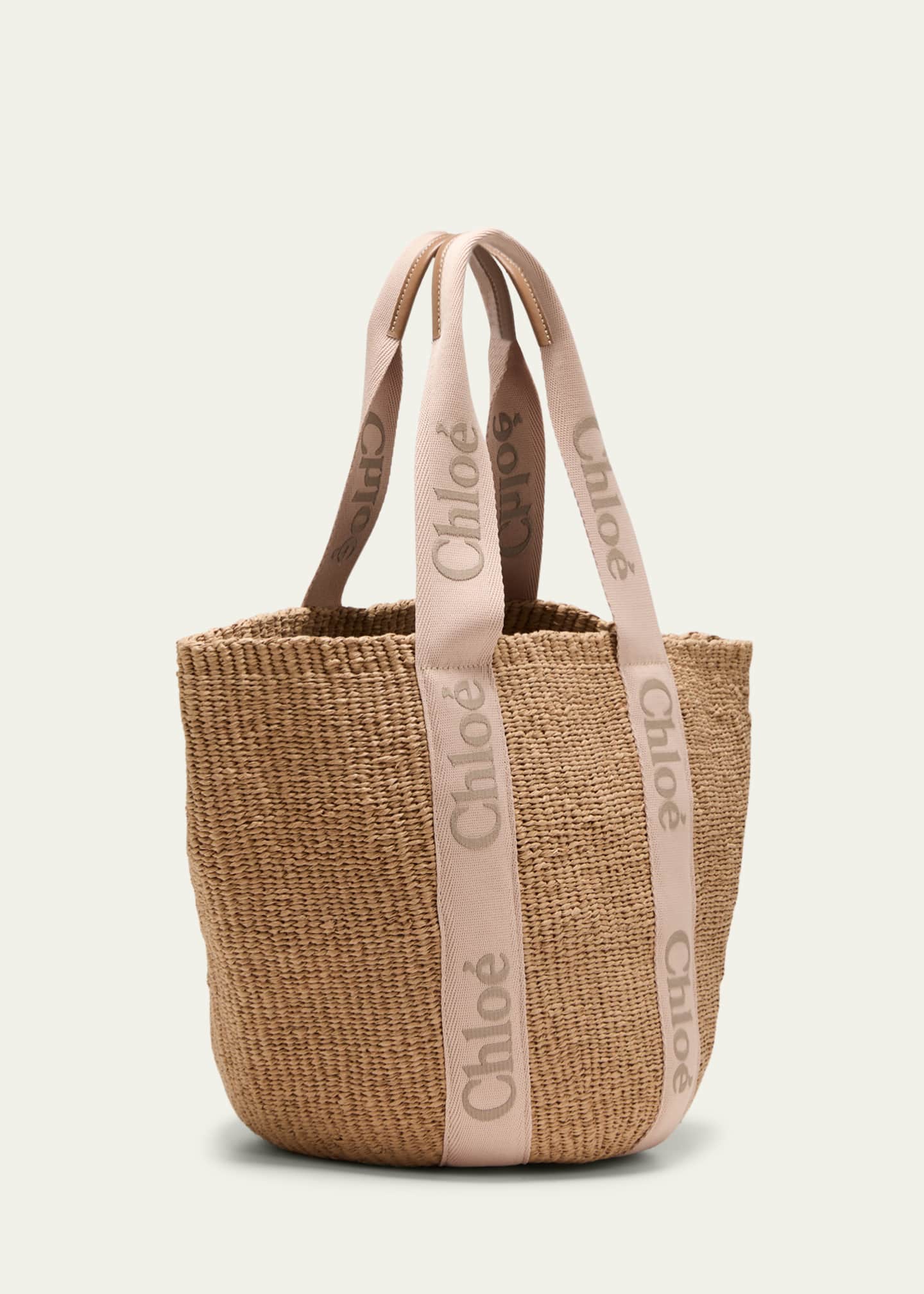 Chloe Woody Large Mifuko Basket Bag with Logo Webbing Image 3 of 5