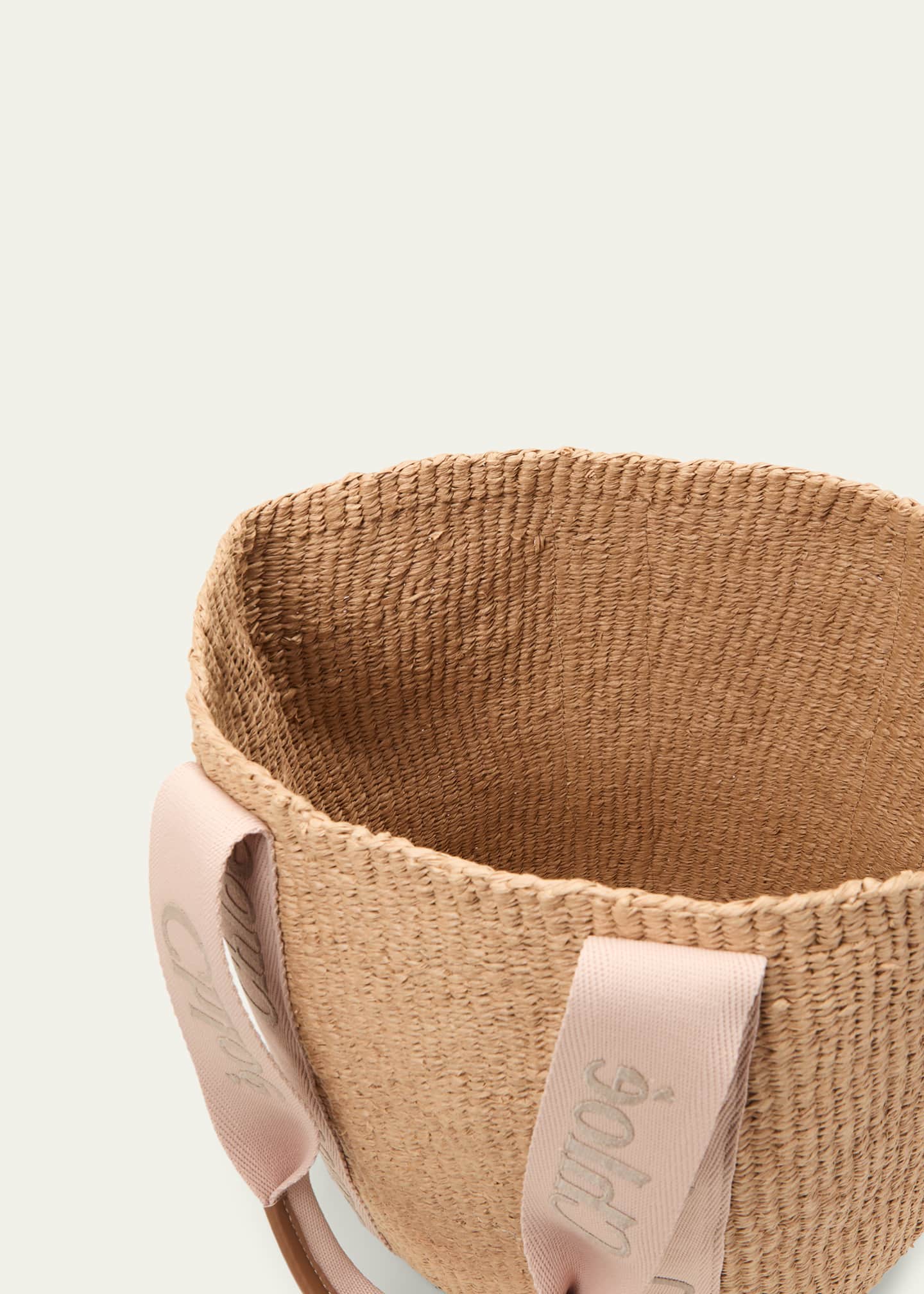 Chloe Woody Large Mifuko Basket Bag with Logo Webbing Image 4 of 5