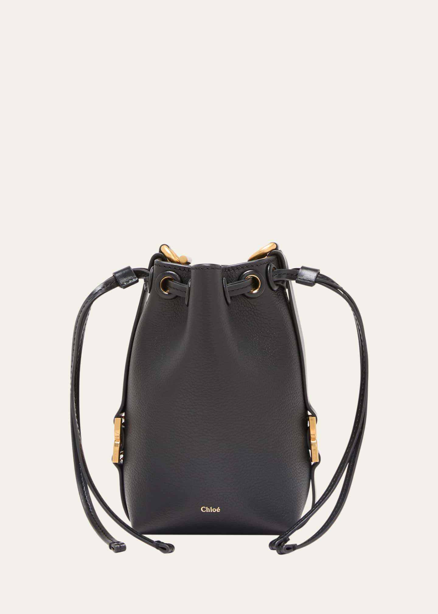 Chloe Marcie Micro Denim Bucket Bag