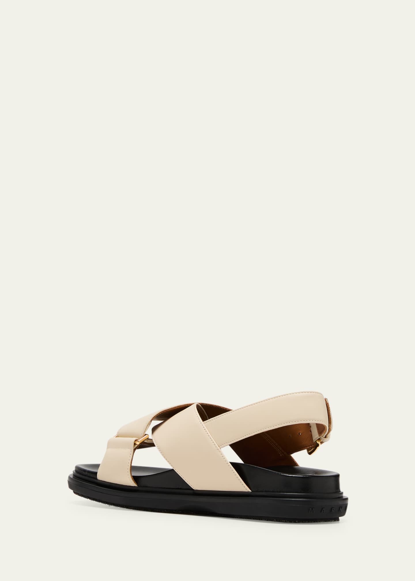 Marni Fussbet Leather Crisscross Sandals Image 4 of 6