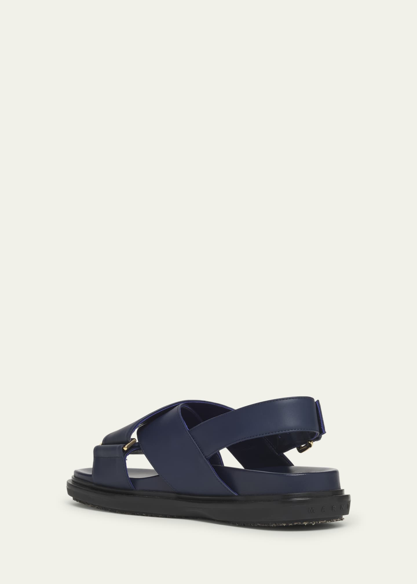 Marni Fussbet Leather Crisscross Sandals Image 4 of 6