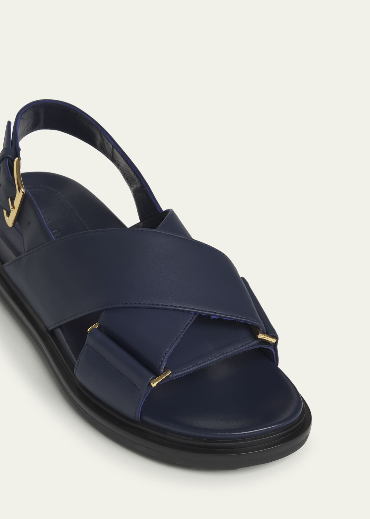 Marni Fussbet Leather Crisscross Sandals Image 5 of 6