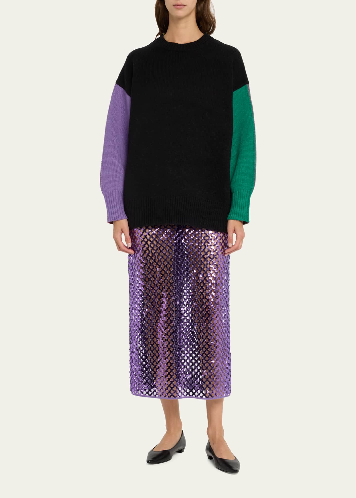 ZANKOV Ryo Colorblock Wool Sweater - Bergdorf Goodman