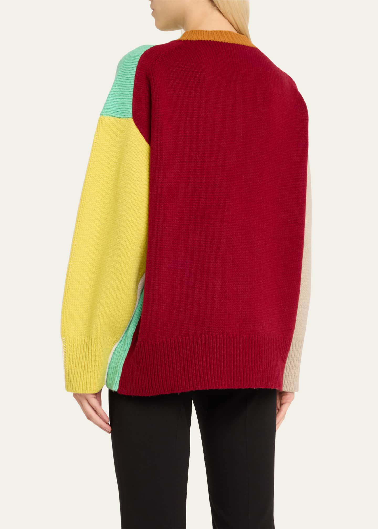 ZANKOV Ryo Colorblock Wool Sweater Image 3 of 5