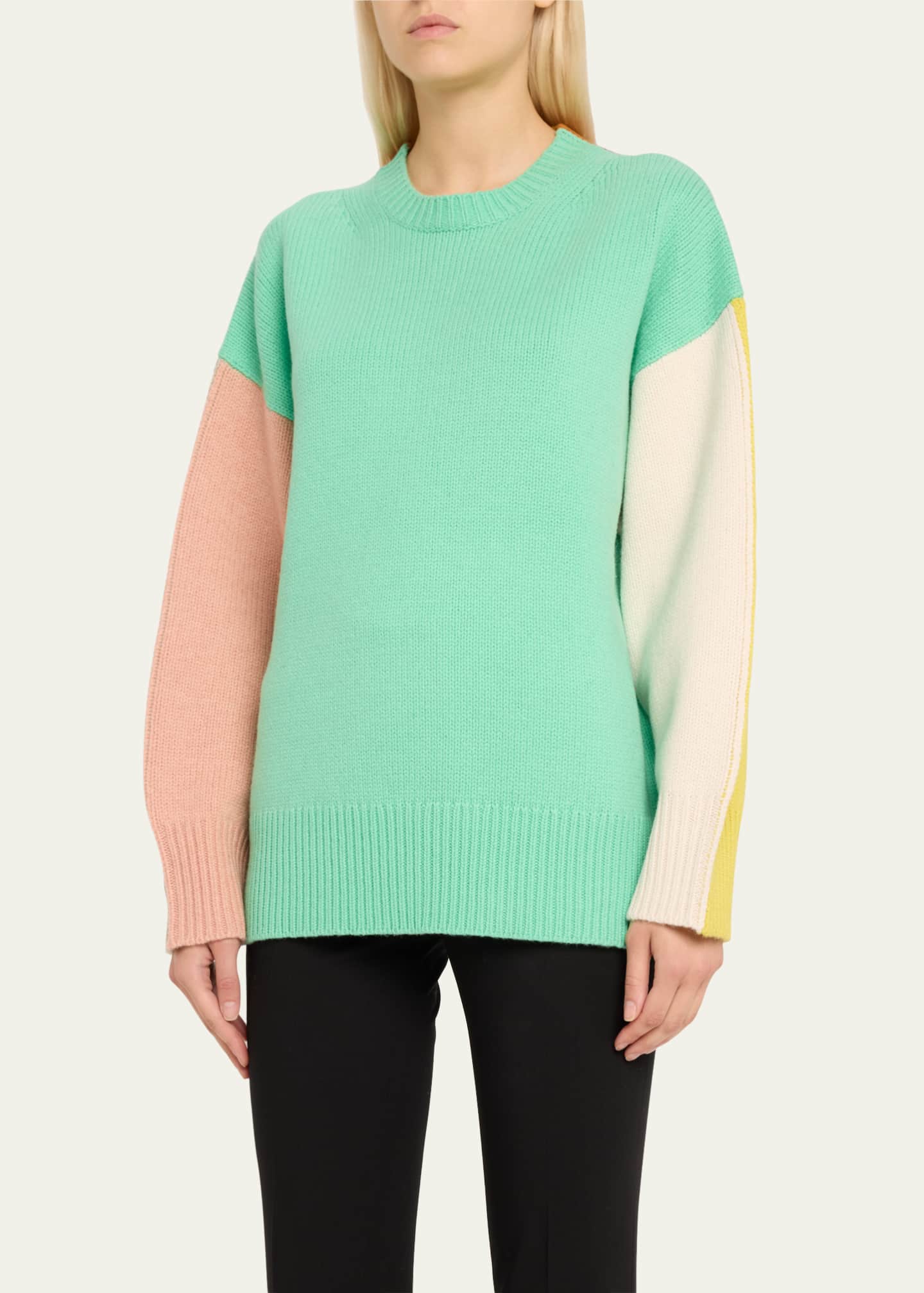 ZANKOV Ryo Colorblock Wool Sweater Image 4 of 5