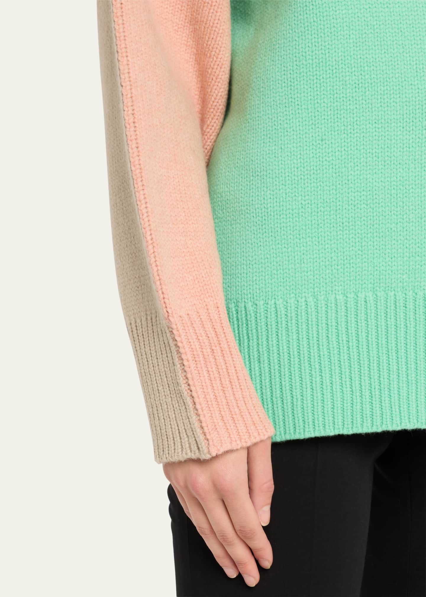 ZANKOV Ryo Colorblock Wool Sweater Image 5 of 5