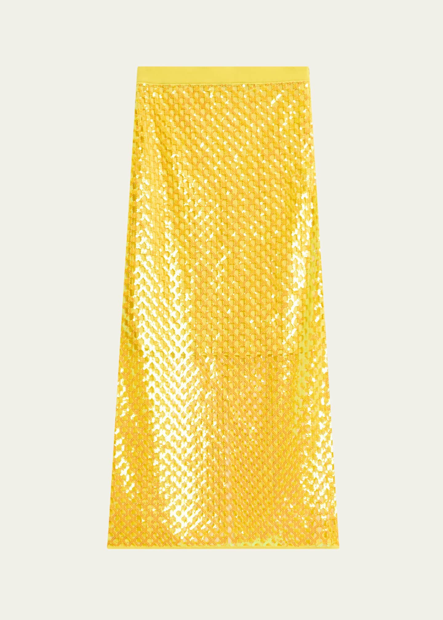 ZANKOV Halene Perforated Midi Skirt Image 1 of 5