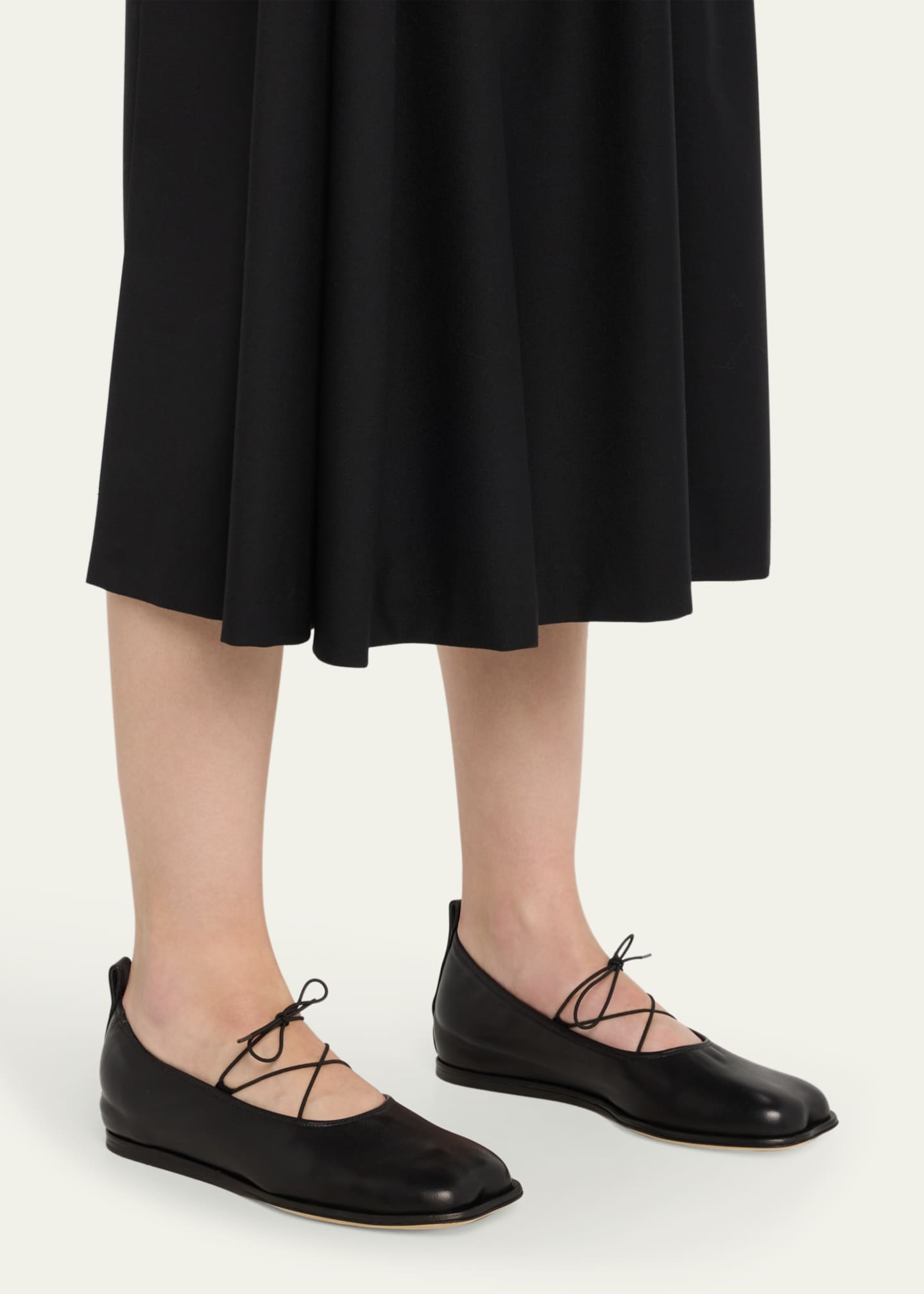 Lace up ballerina flats store