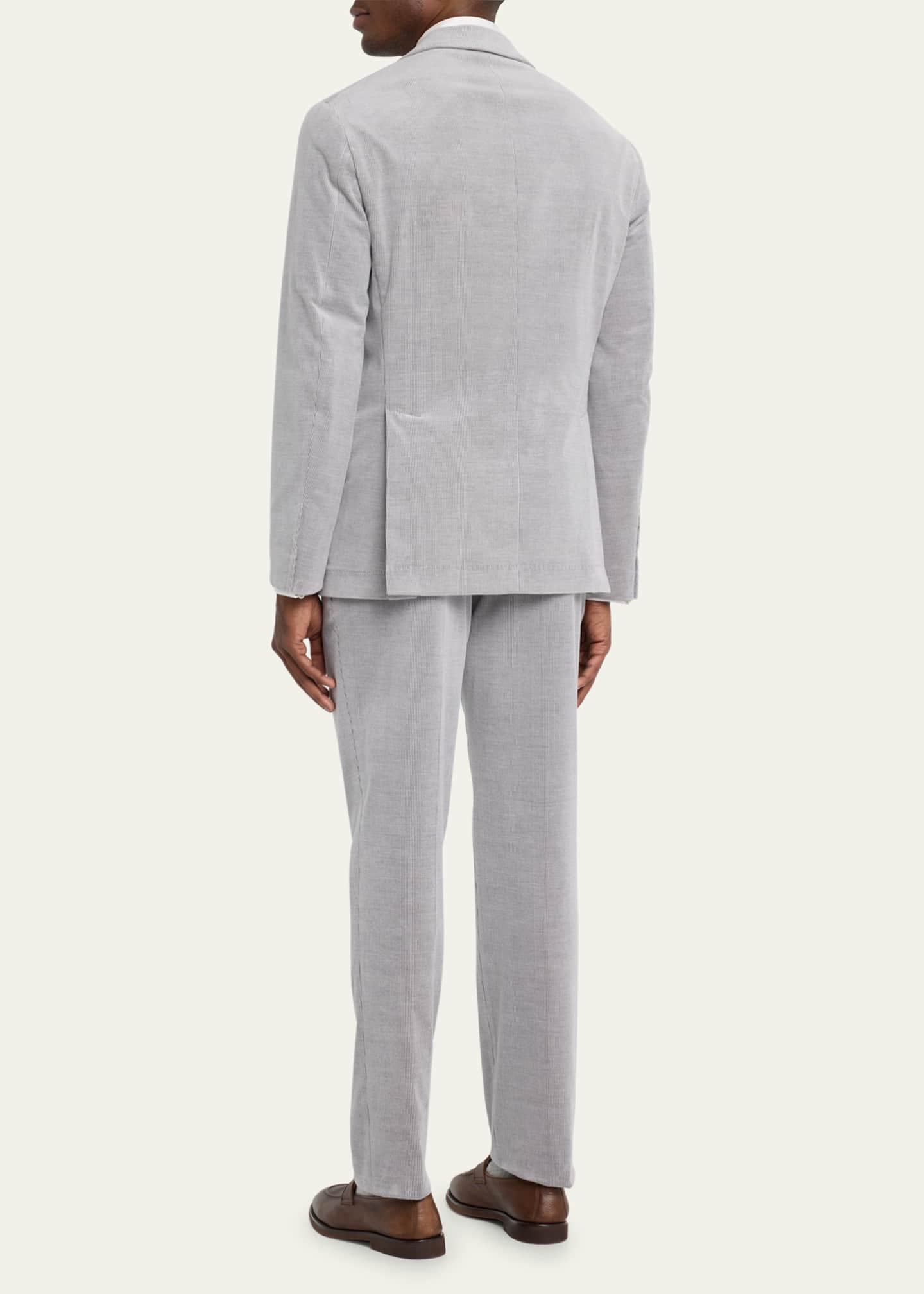 Brunello Cucinelli Men's Cotton-Cashmere Stretch Corduroy Suit Image 3 of 5