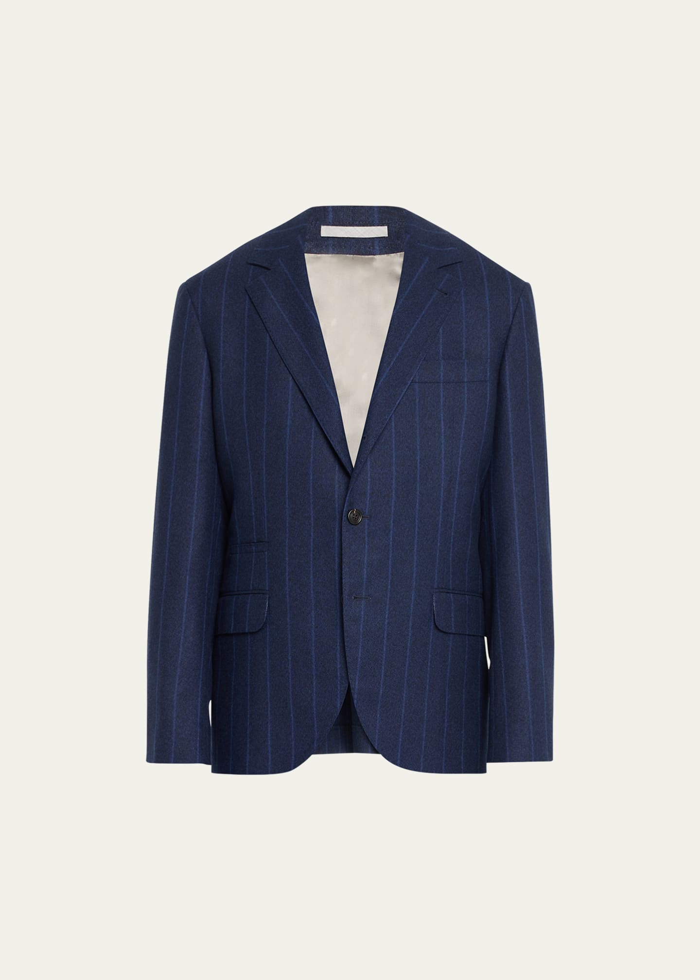 【BRUNELLO CUCINELLI】 リネン＆ウール＆シルクツイル ブルゾン Brunello Cucinelli Men's Linen, Wool and Silk Double