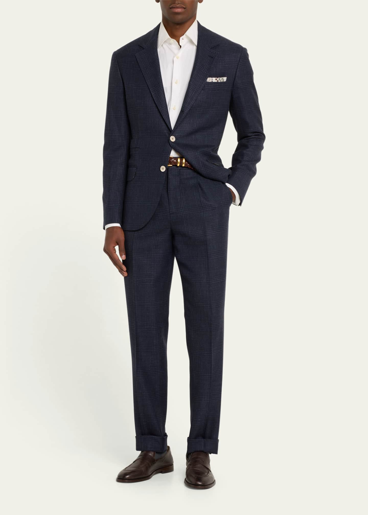 Brunello cucinelli double breasted suit store