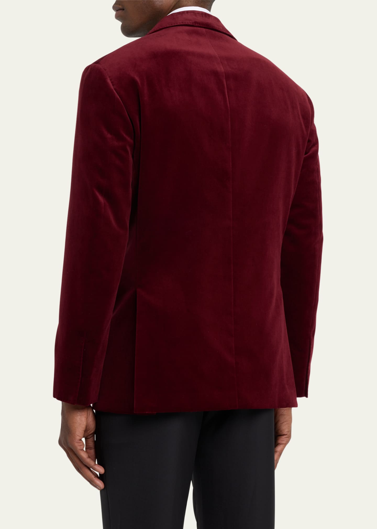 Brunello Cucinelli Men's Velvet Peak-Lapel Tuxedo Jacket Image 3 of 5