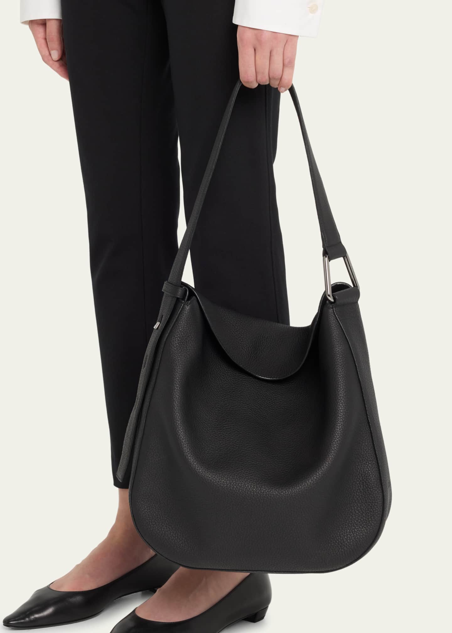 Akris Anna Medium Leather Hobo Bag Bergdorf Goodman